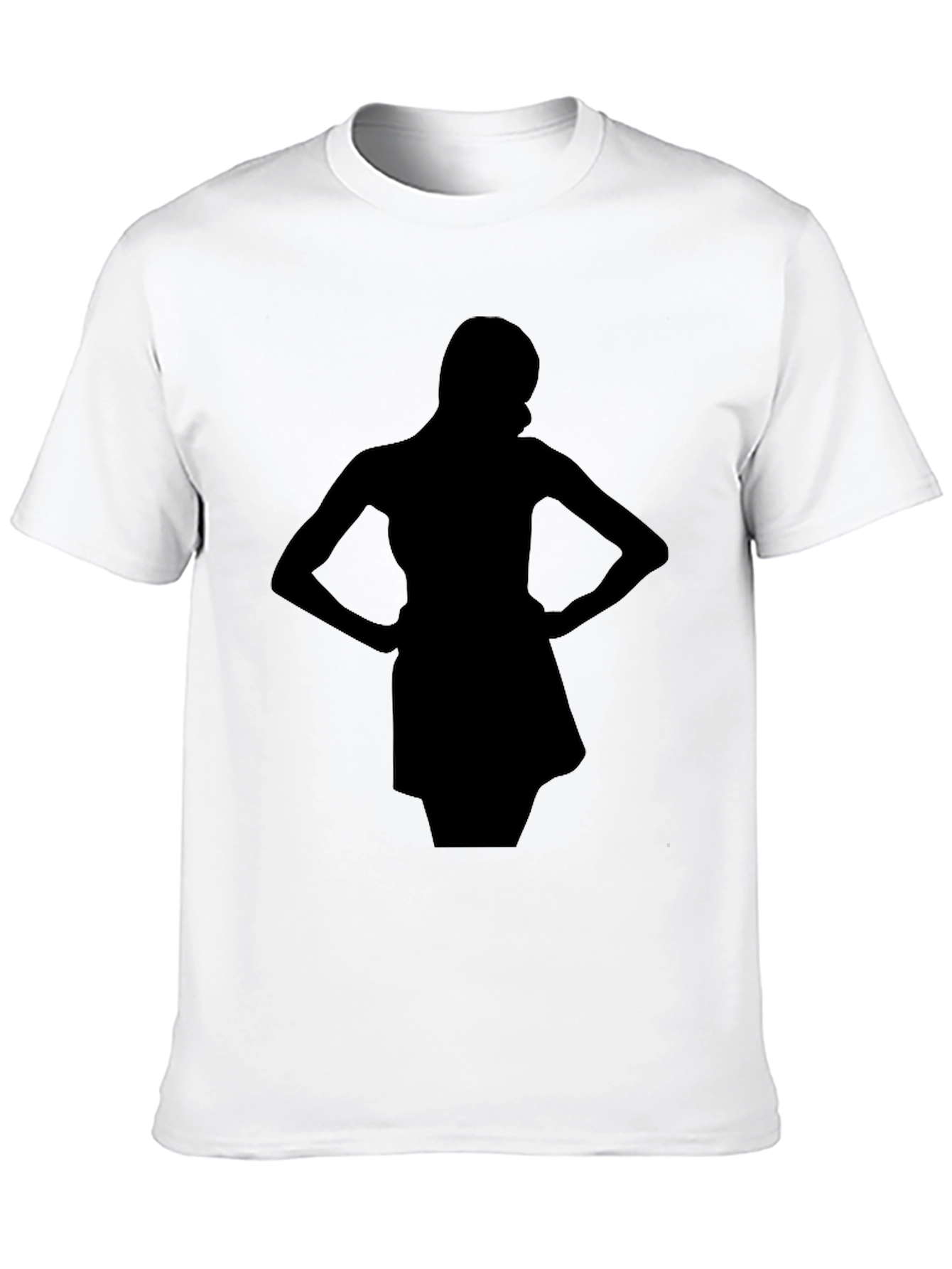Silhouette Womans Tee - Sleek Black T-Shirt