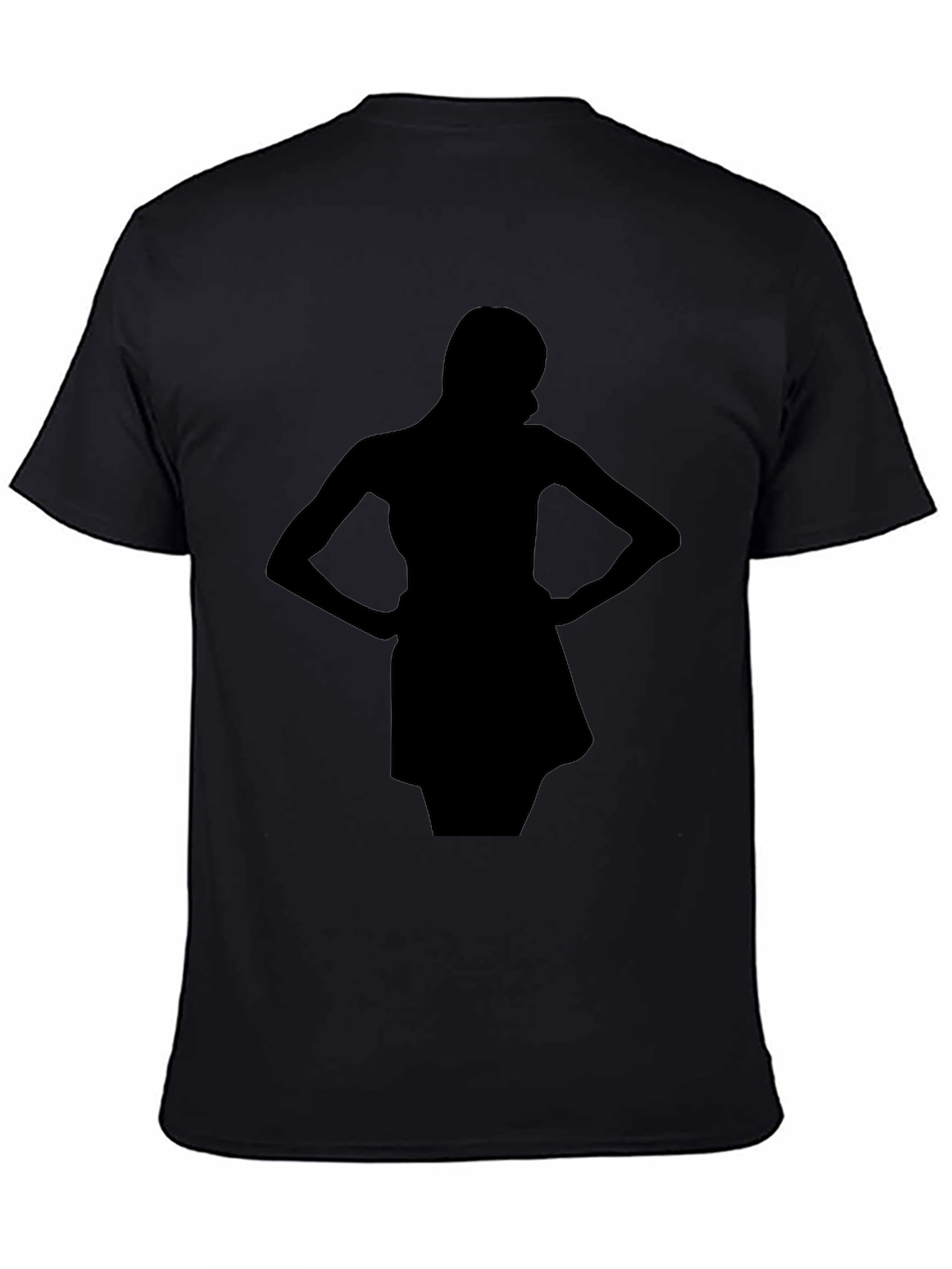 Silhouette Womans Tee - Sleek Black T-Shirt