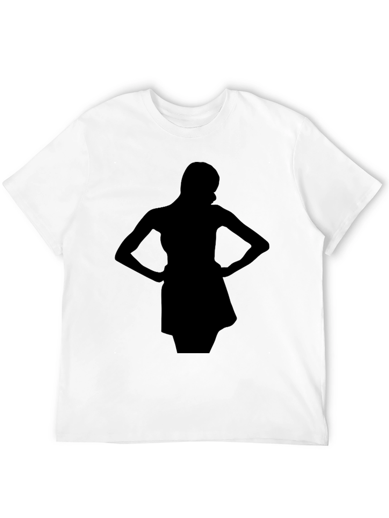 Silhouette Womans Tee - Sleek Black T-Shirt