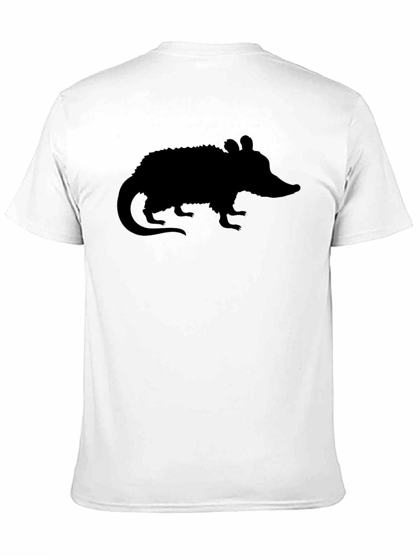 Opossum Silhouette Black T-Shirt