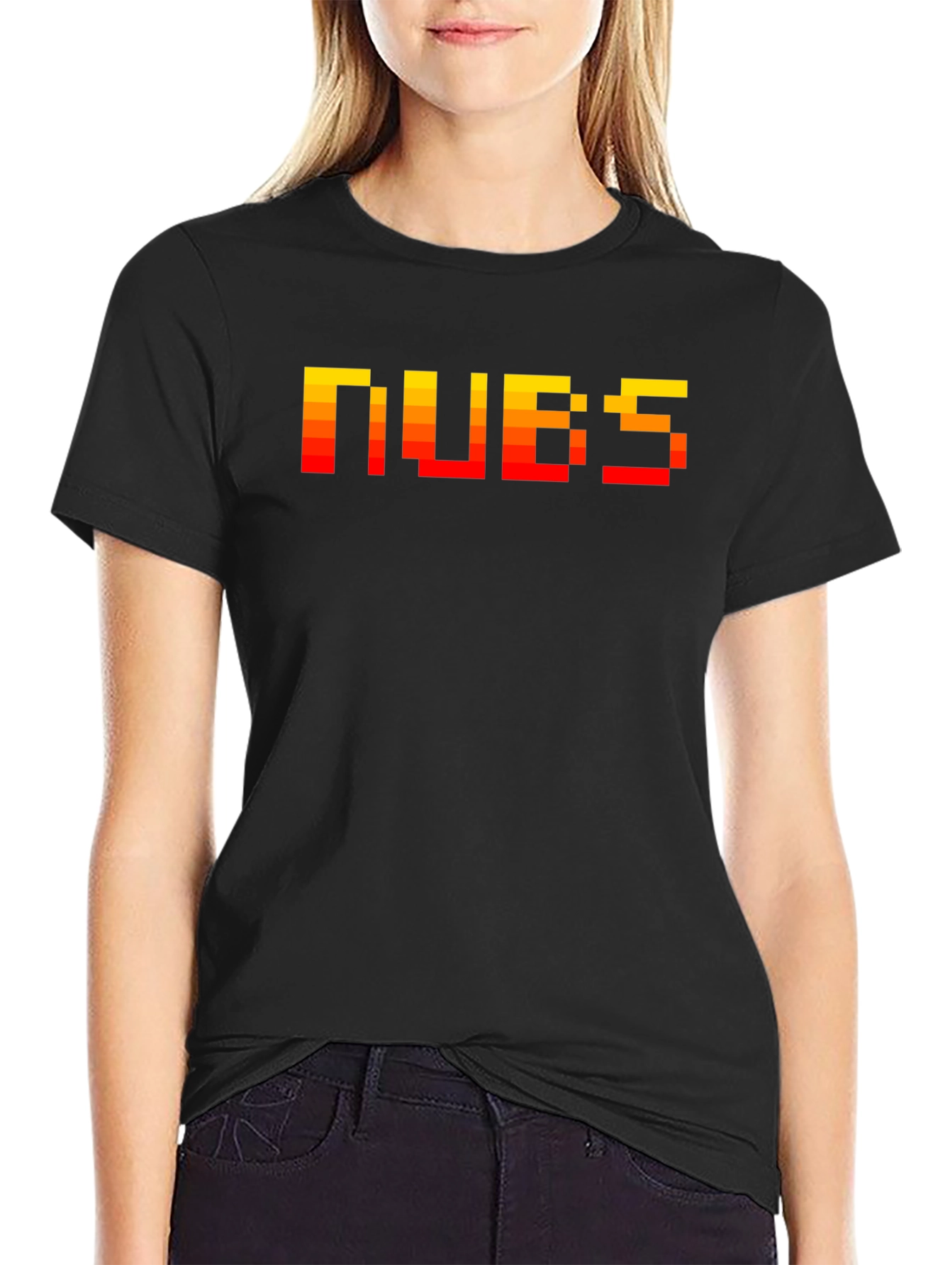 NUBS Retro Pixel T-Shirt - Black