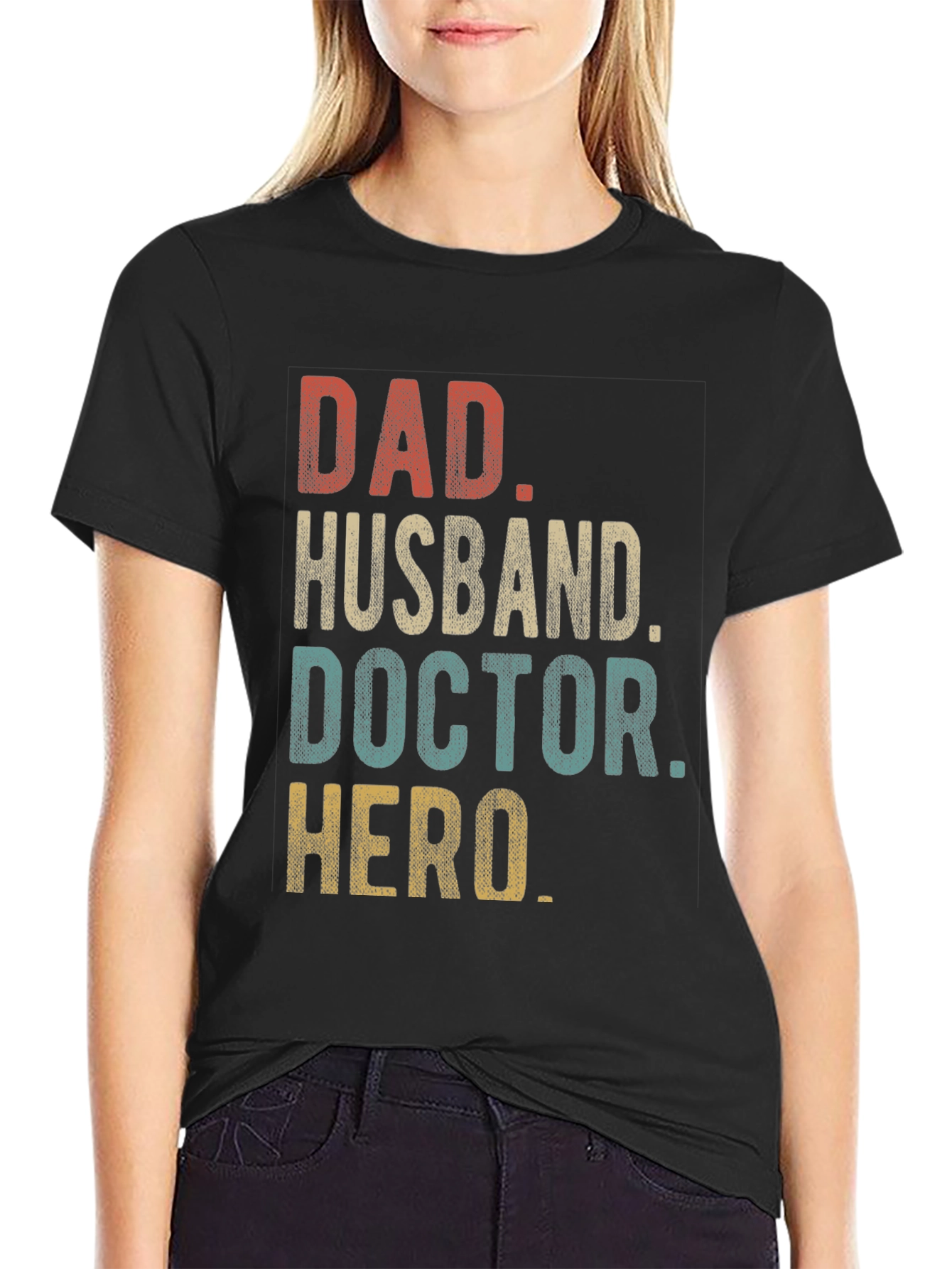 Dad Husband Doctor Hero Graphic Tee