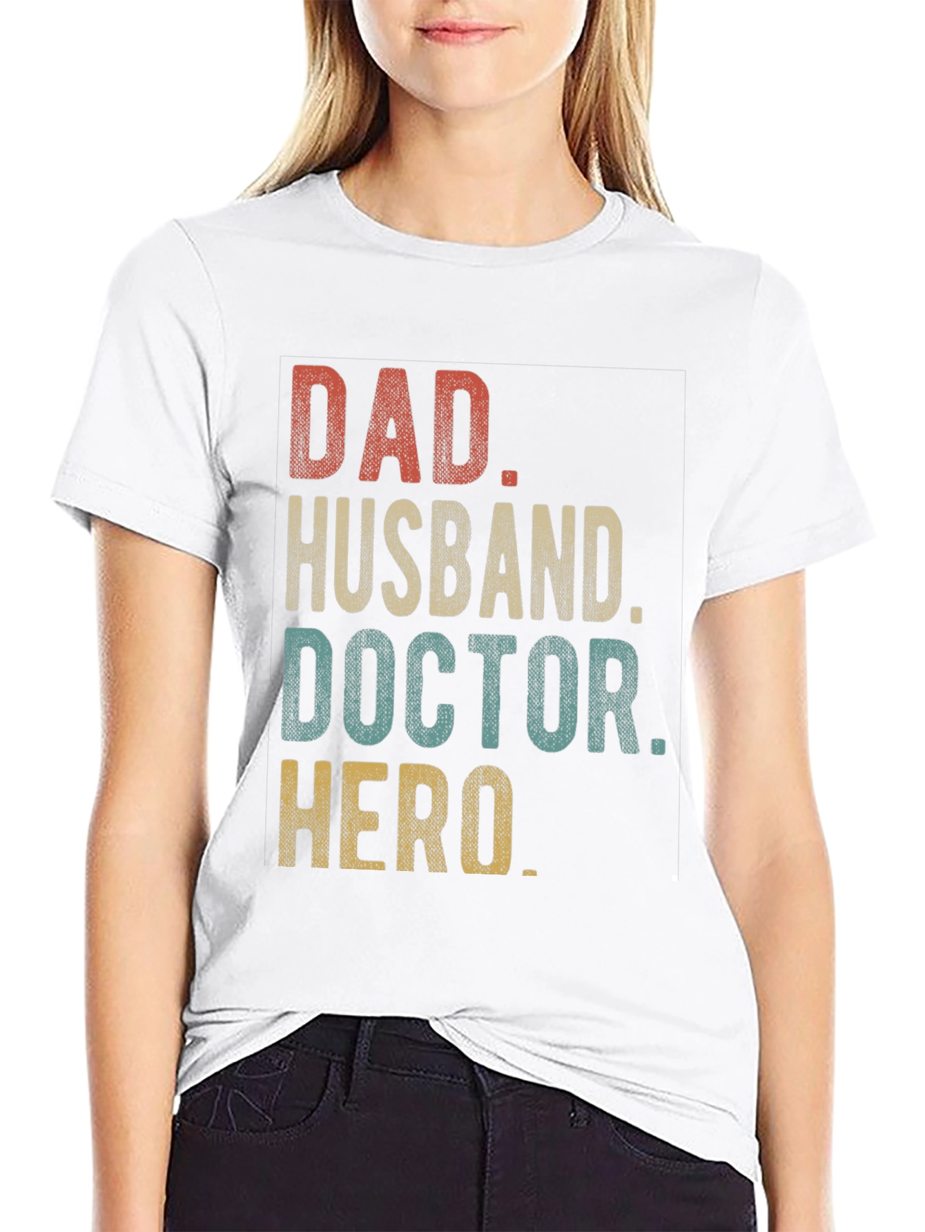 Dad Husband Doctor Hero Graphic Tee