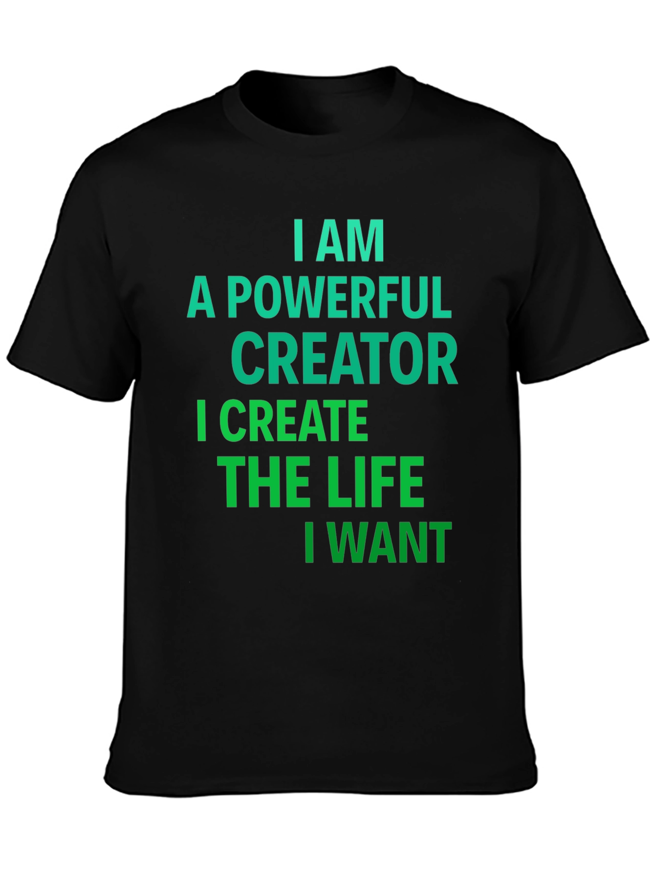 Powerful Creator Graphic Tee - Black