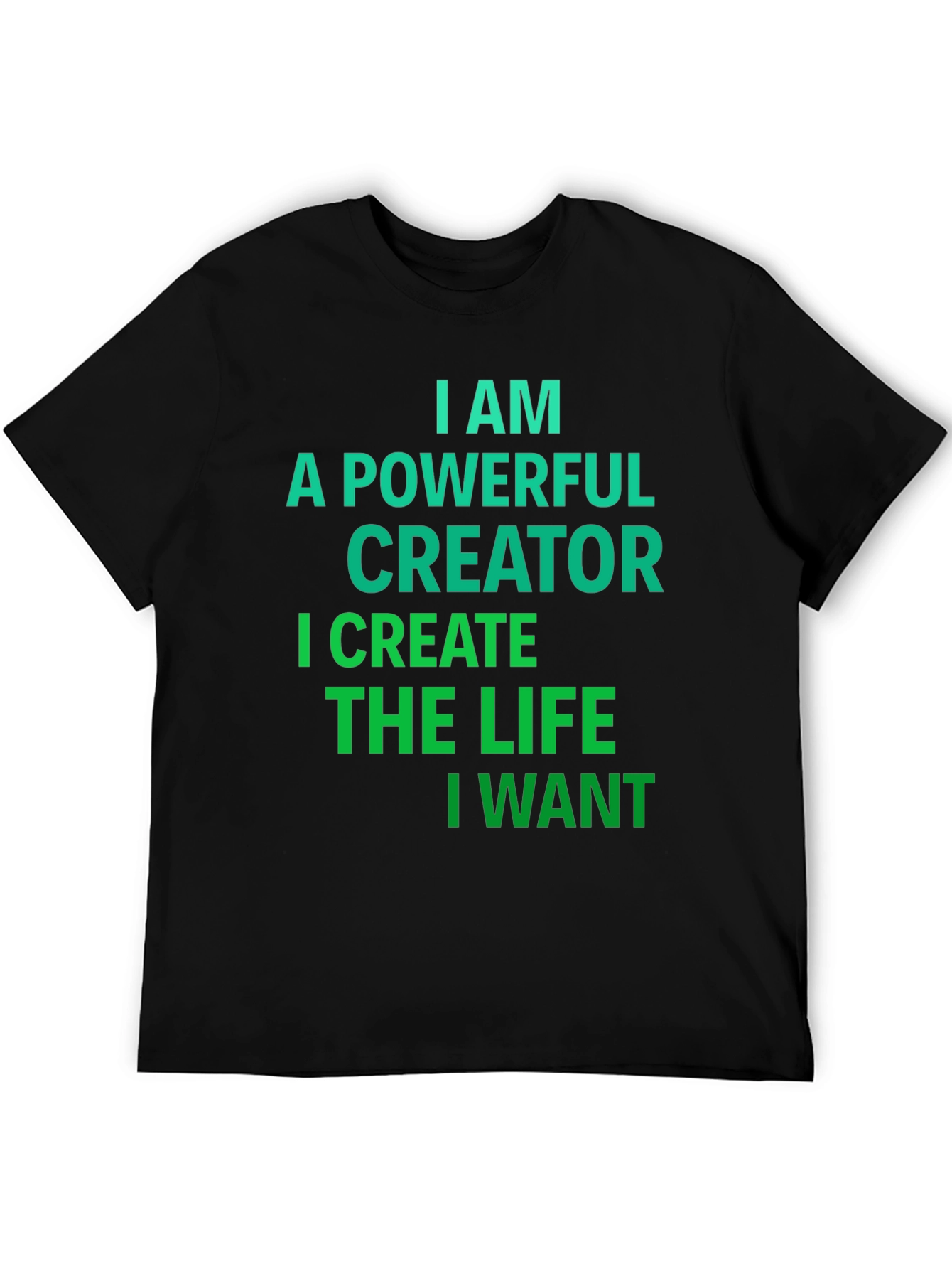 Powerful Creator Graphic Tee - Black