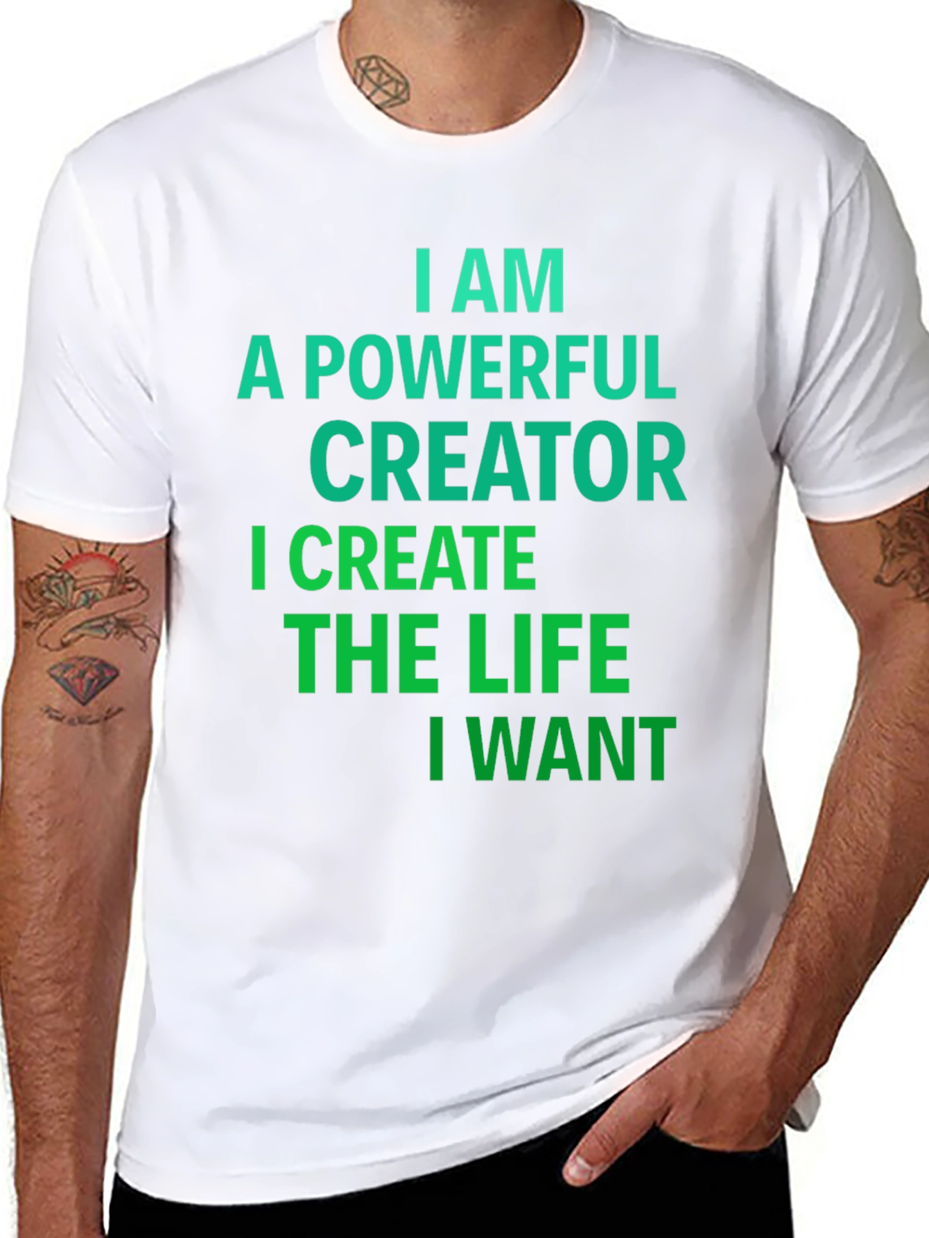 Powerful Creator Graphic Tee - Black