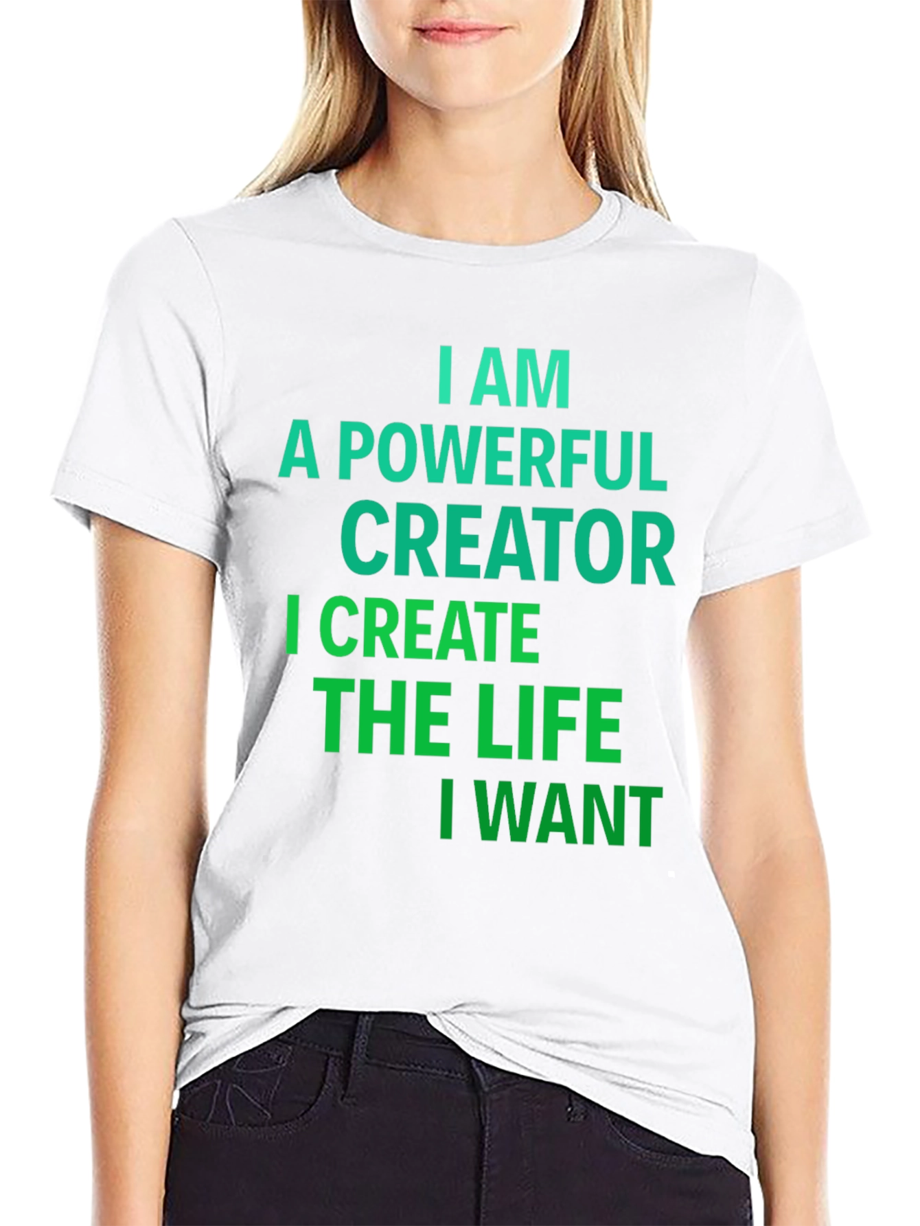Powerful Creator Graphic Tee - Black
