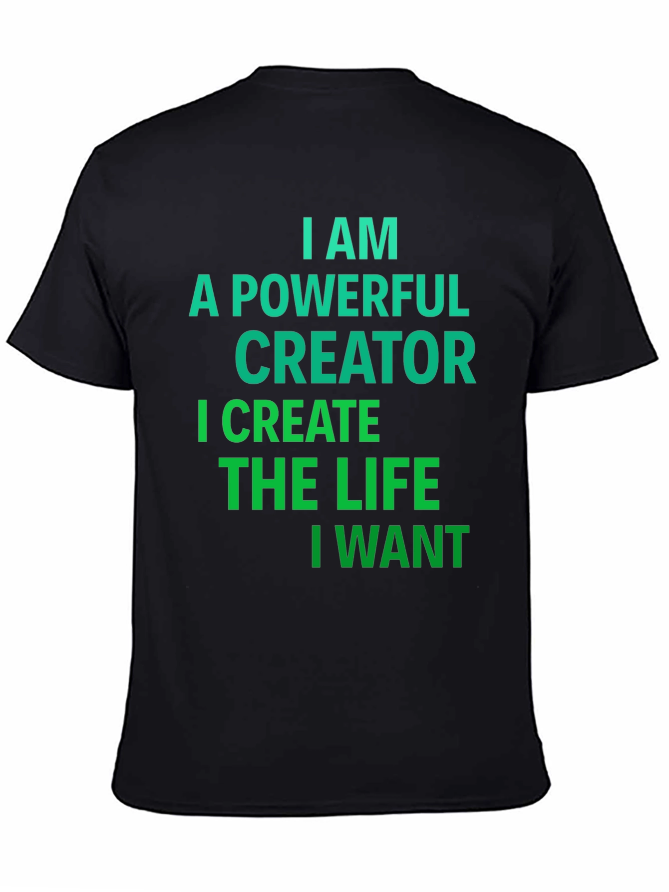 Powerful Creator Graphic Tee - Black