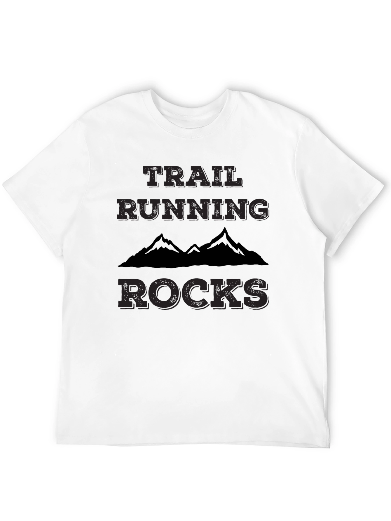 Trail Running Rocks T-Shirt - Mountain Design