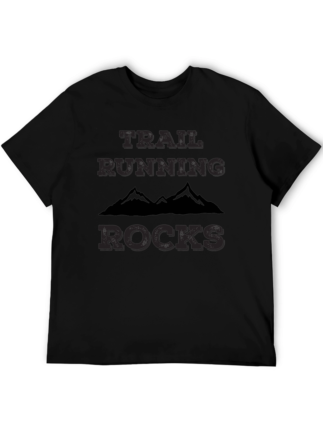 Trail Running Rocks T-Shirt - Mountain Design
