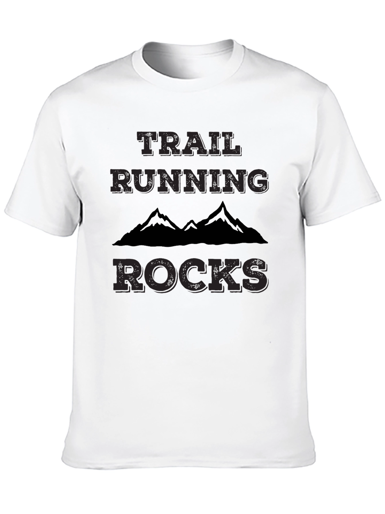 Trail Running Rocks T-Shirt - Mountain Design