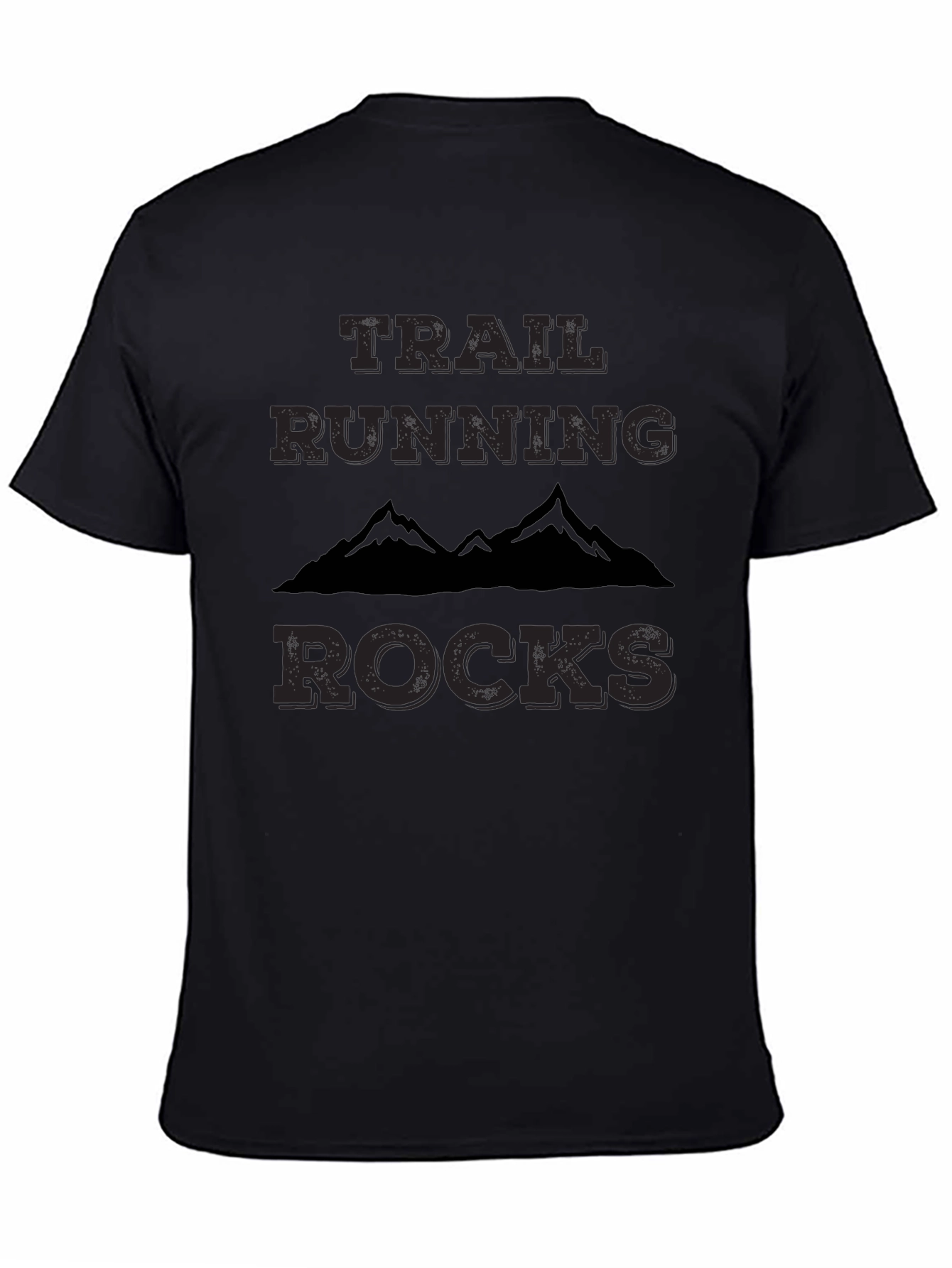 Trail Running Rocks T-Shirt - Mountain Design