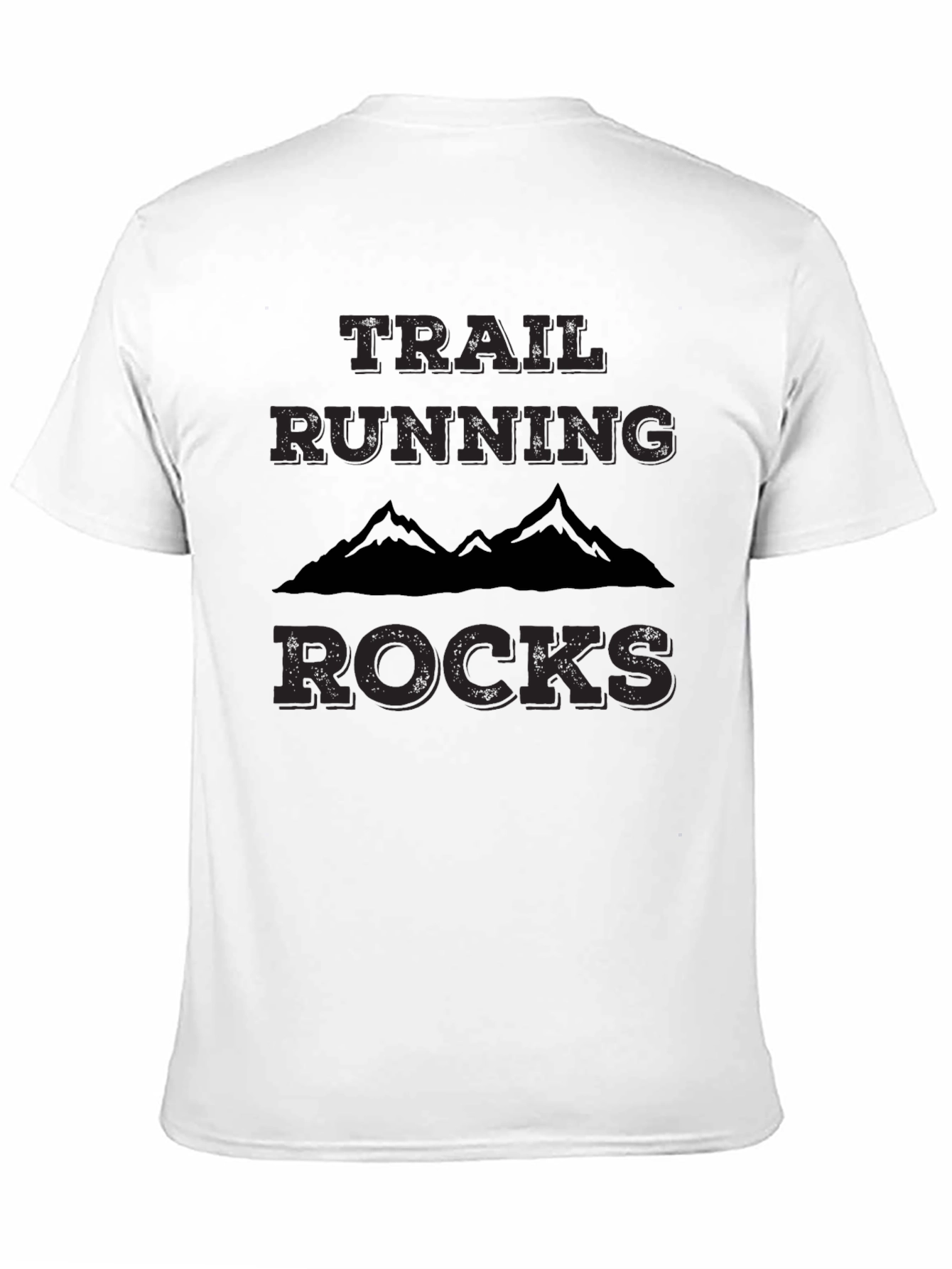 Trail Running Rocks T-Shirt - Mountain Design