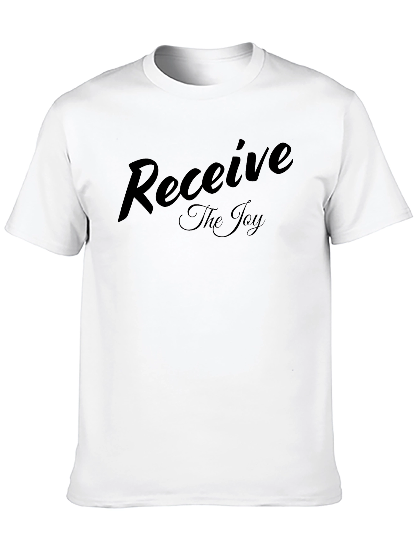 Receive The Joy - Black Crew Neck T-Shirt