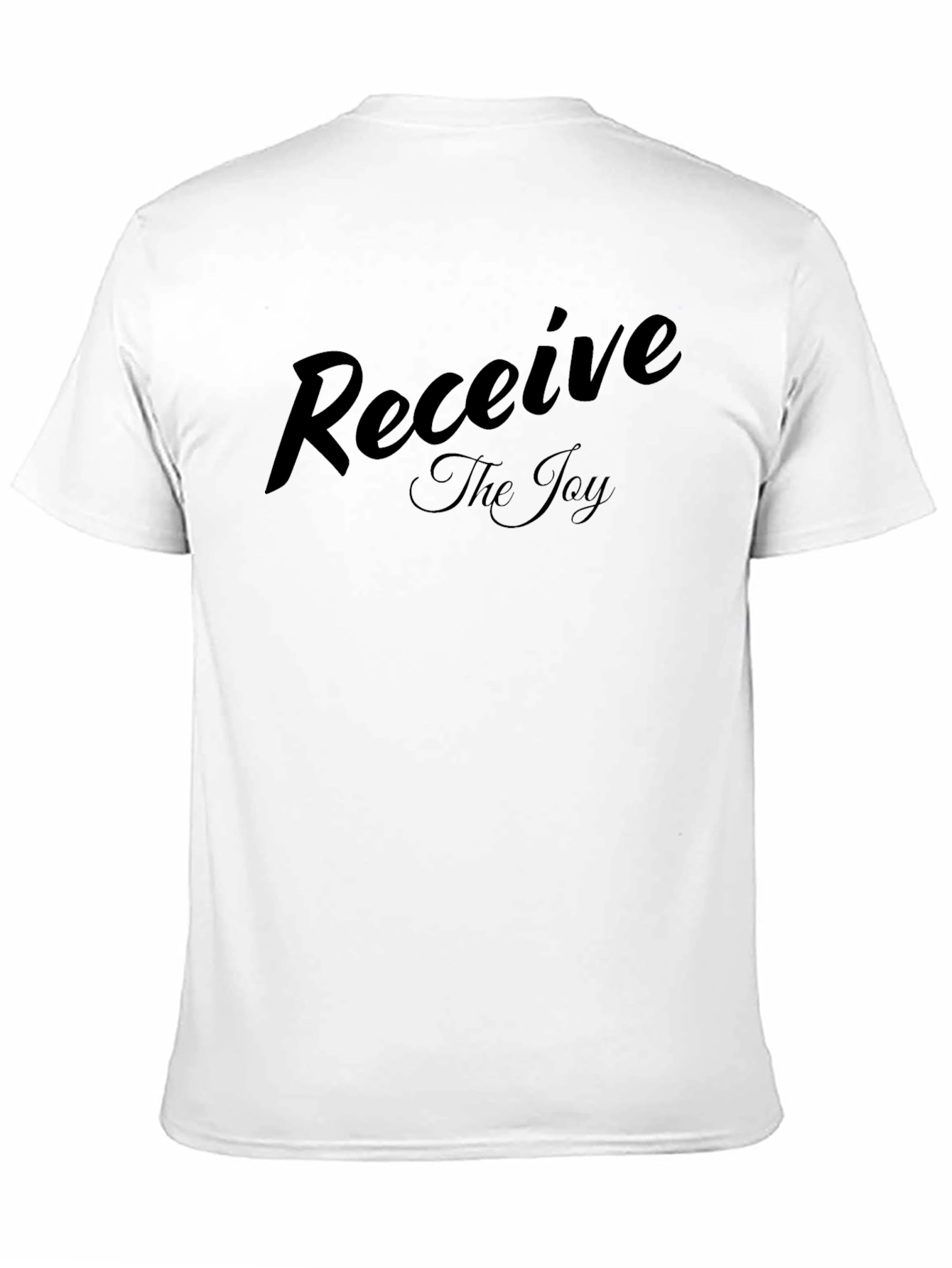 Receive The Joy - Black Crew Neck T-Shirt