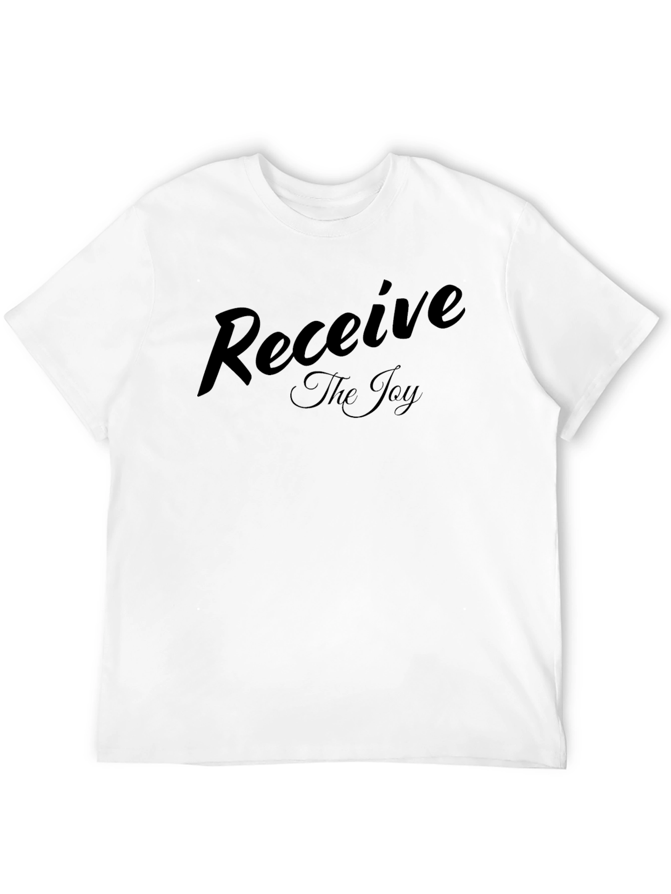 Receive The Joy - Black Crew Neck T-Shirt