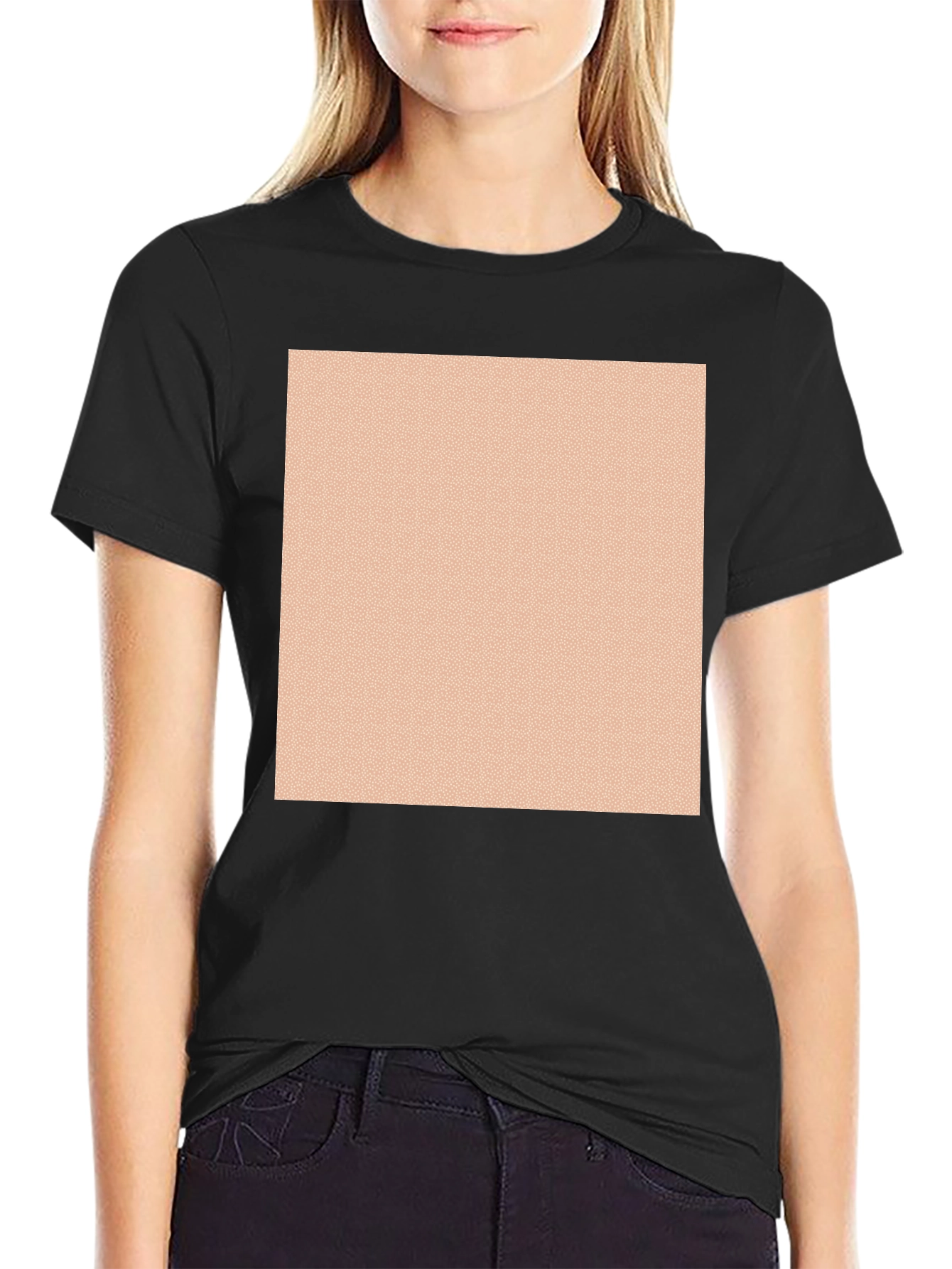 Modern Black Crew Neck T-Shirt