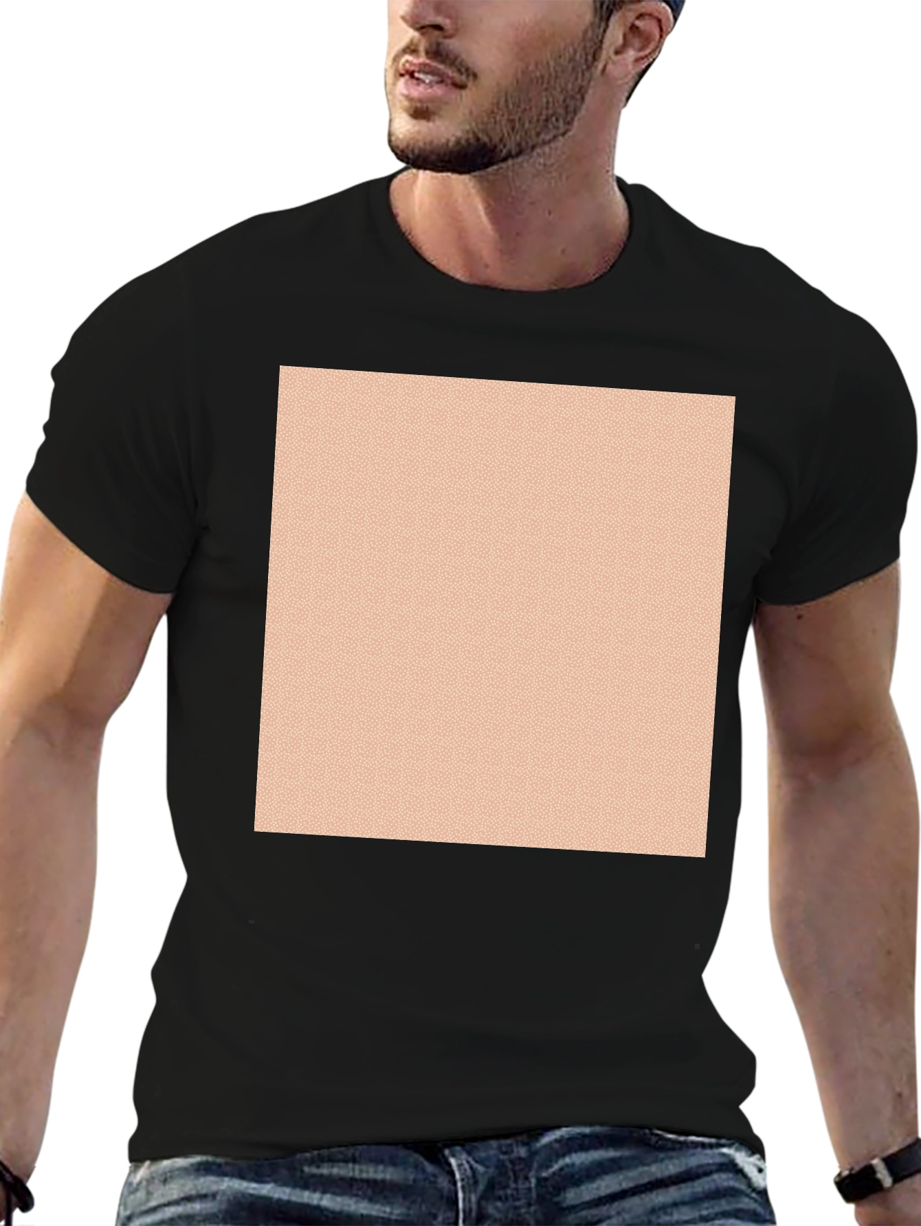 Modern Black Crew Neck T-Shirt