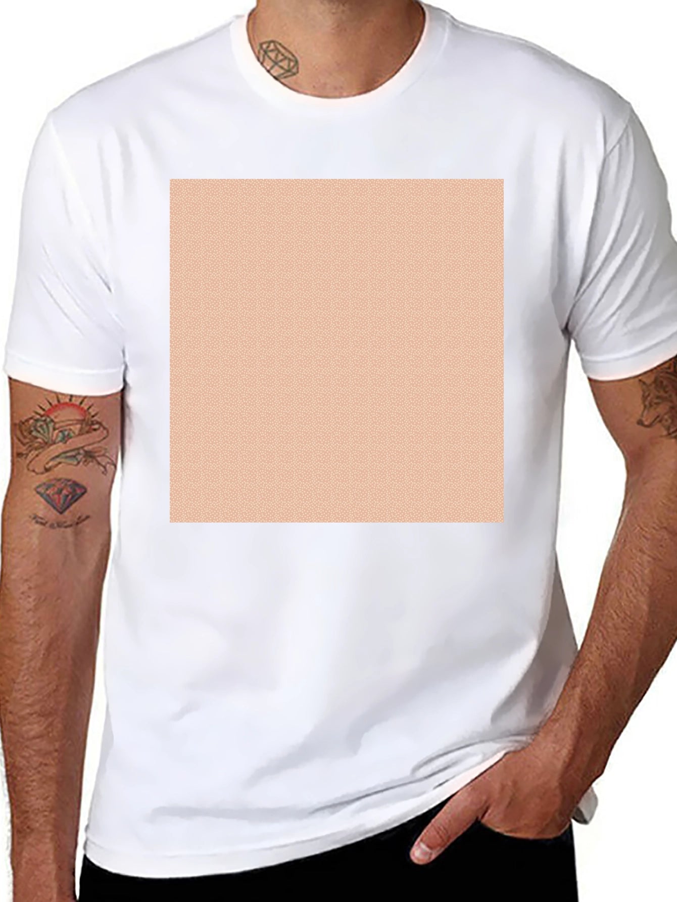 Modern Black Crew Neck T-Shirt