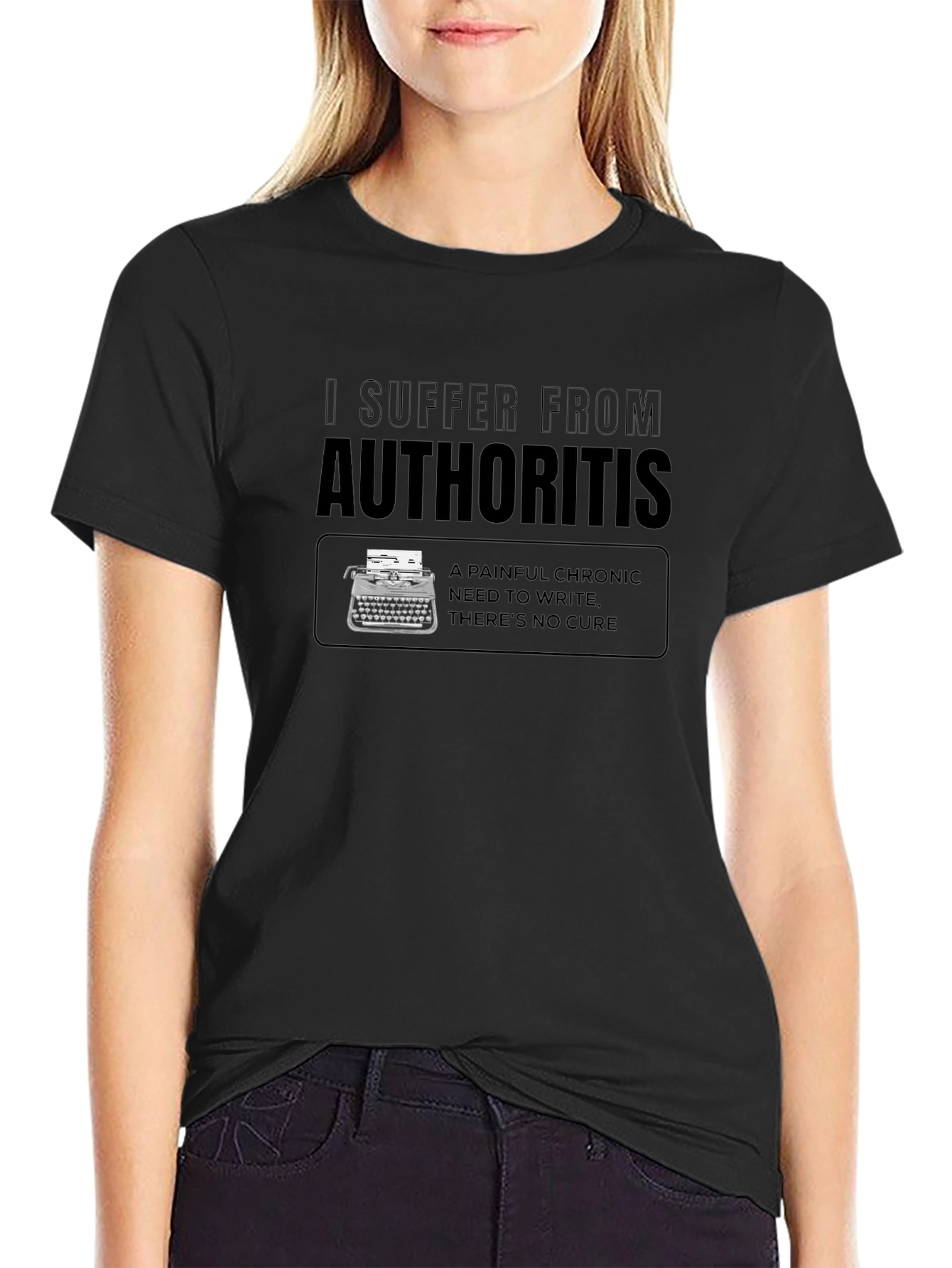 Authoritis Writer T-Shirt - Chronic Need to Write