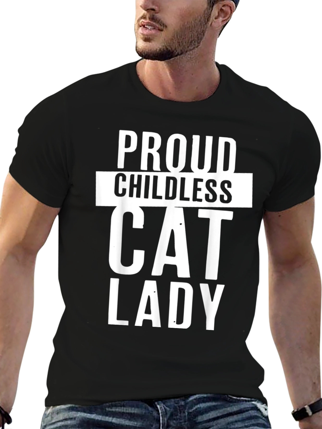 Proud Childless Cat Lady T-Shirt