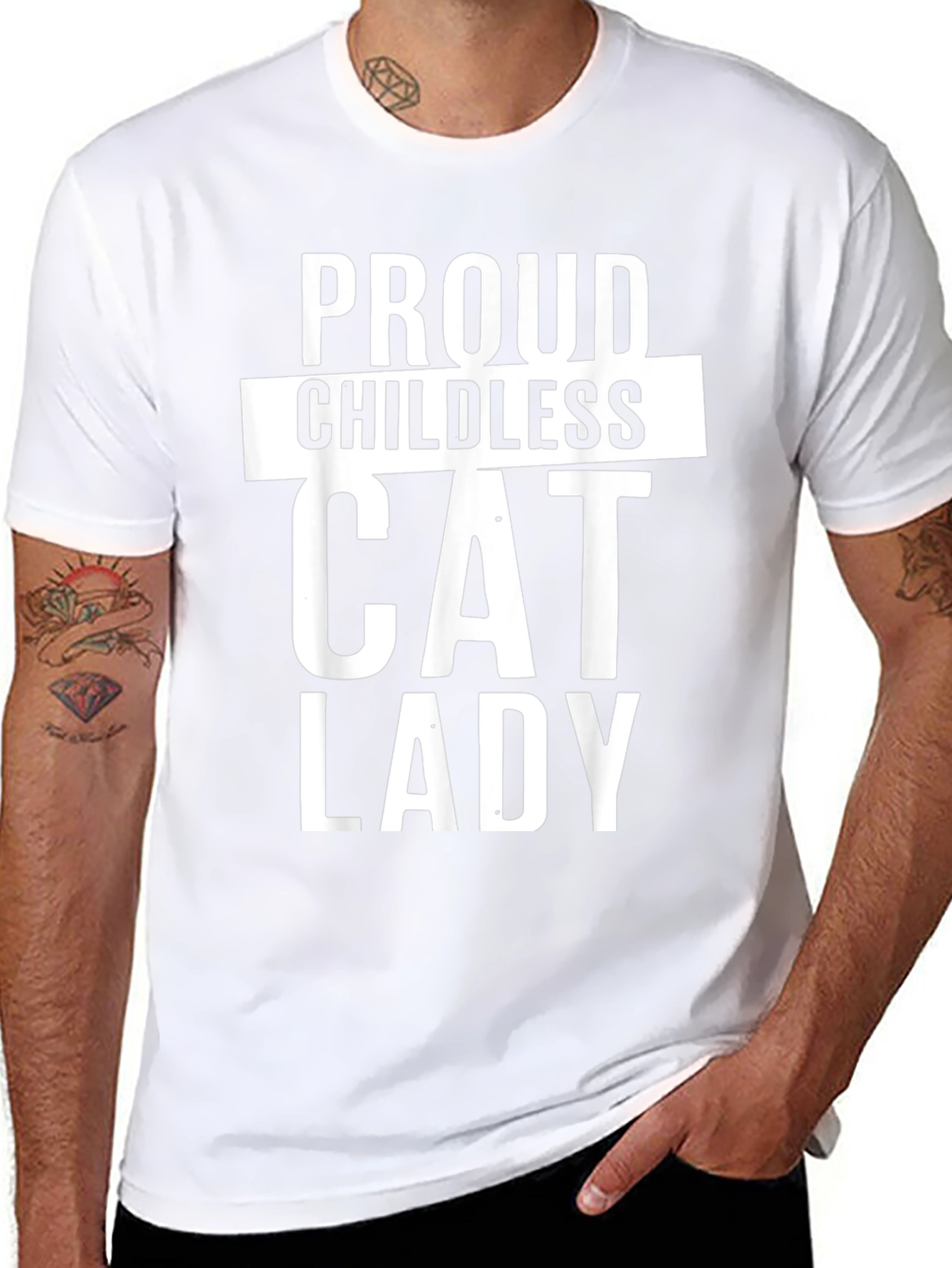 Proud Childless Cat Lady T-Shirt