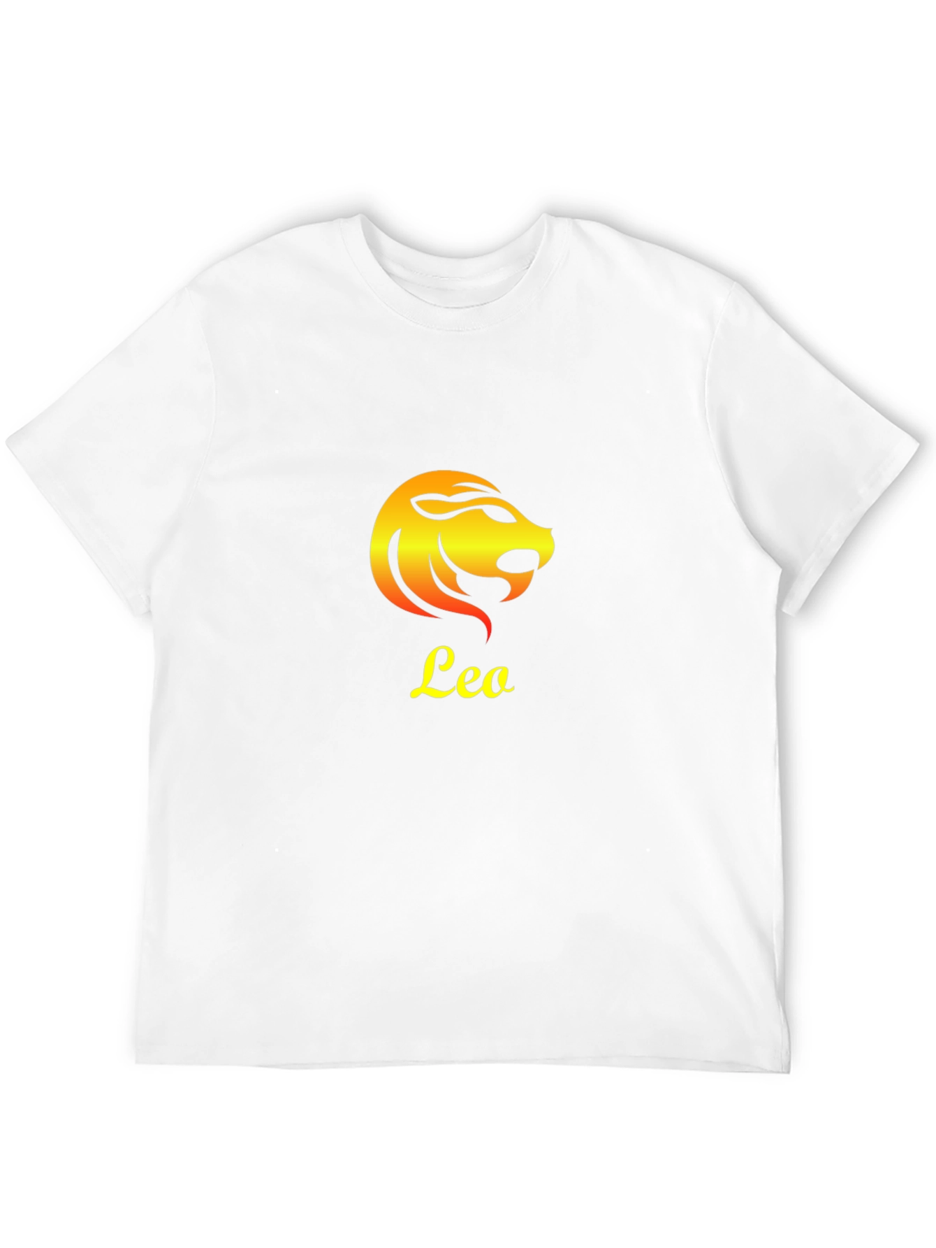 Leo Zodiac Sign Graphic T-Shirt - Black