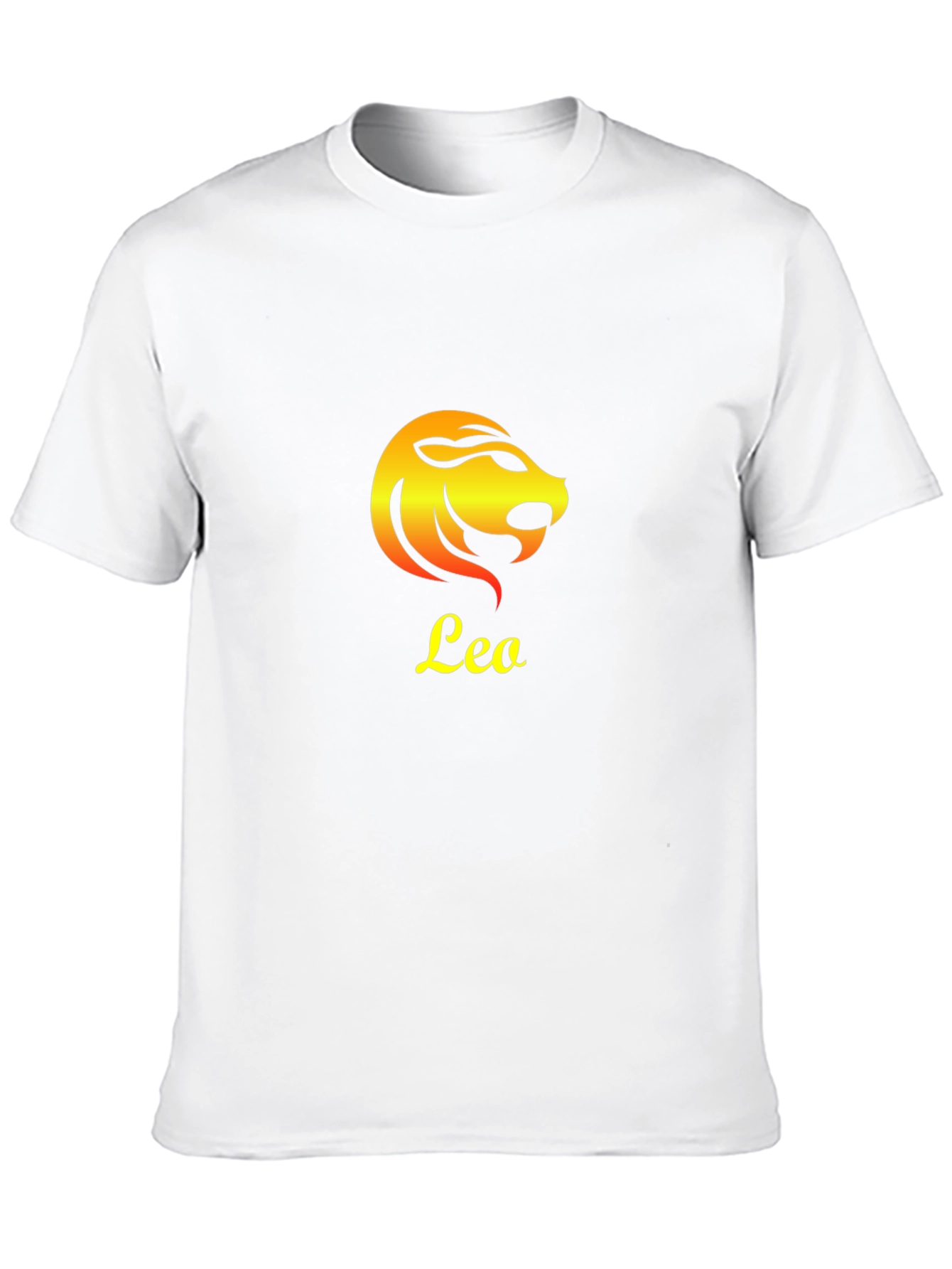 Leo Zodiac Sign Graphic T-Shirt - Black