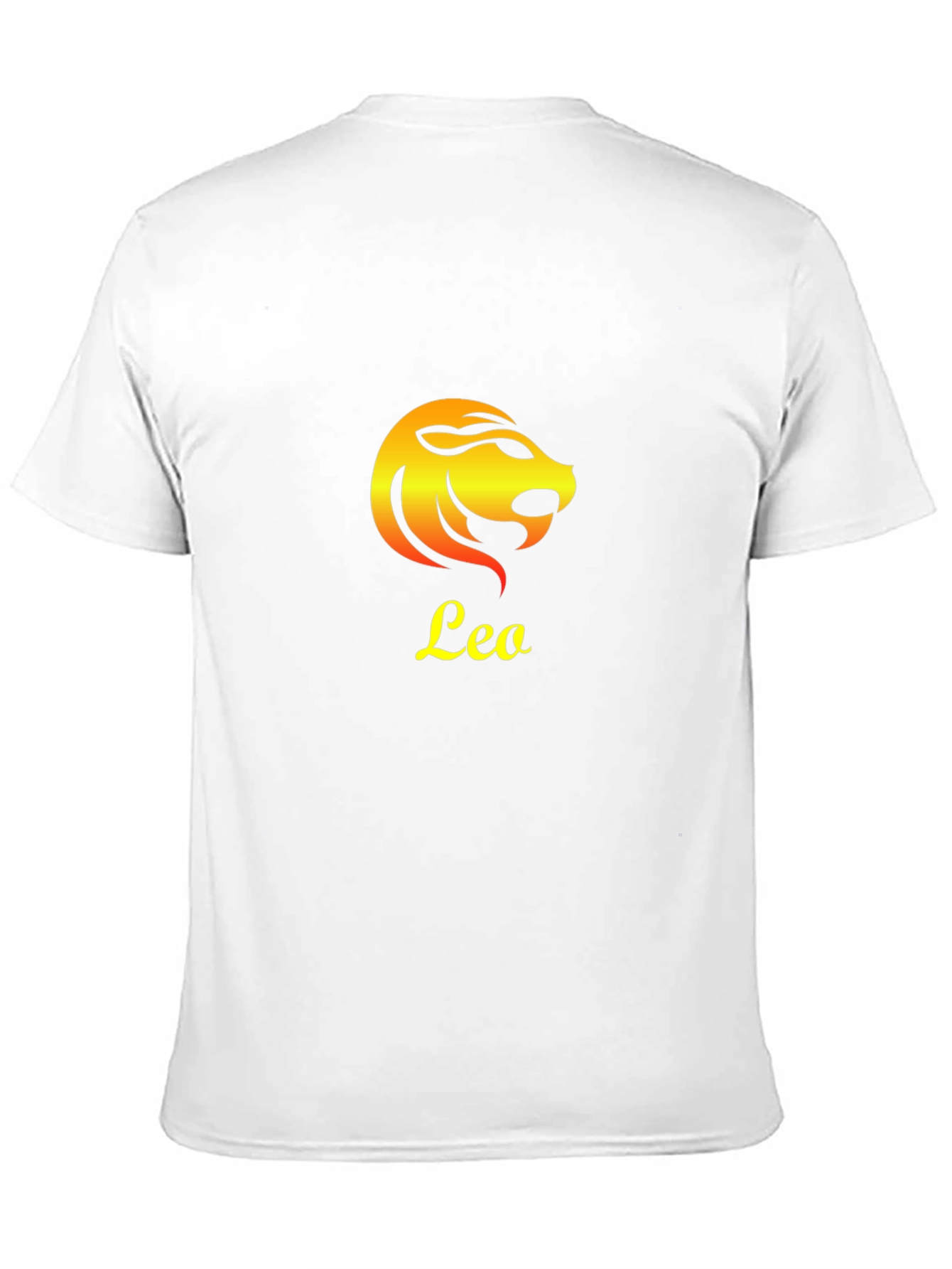 Leo Zodiac Sign Graphic T-Shirt - Black