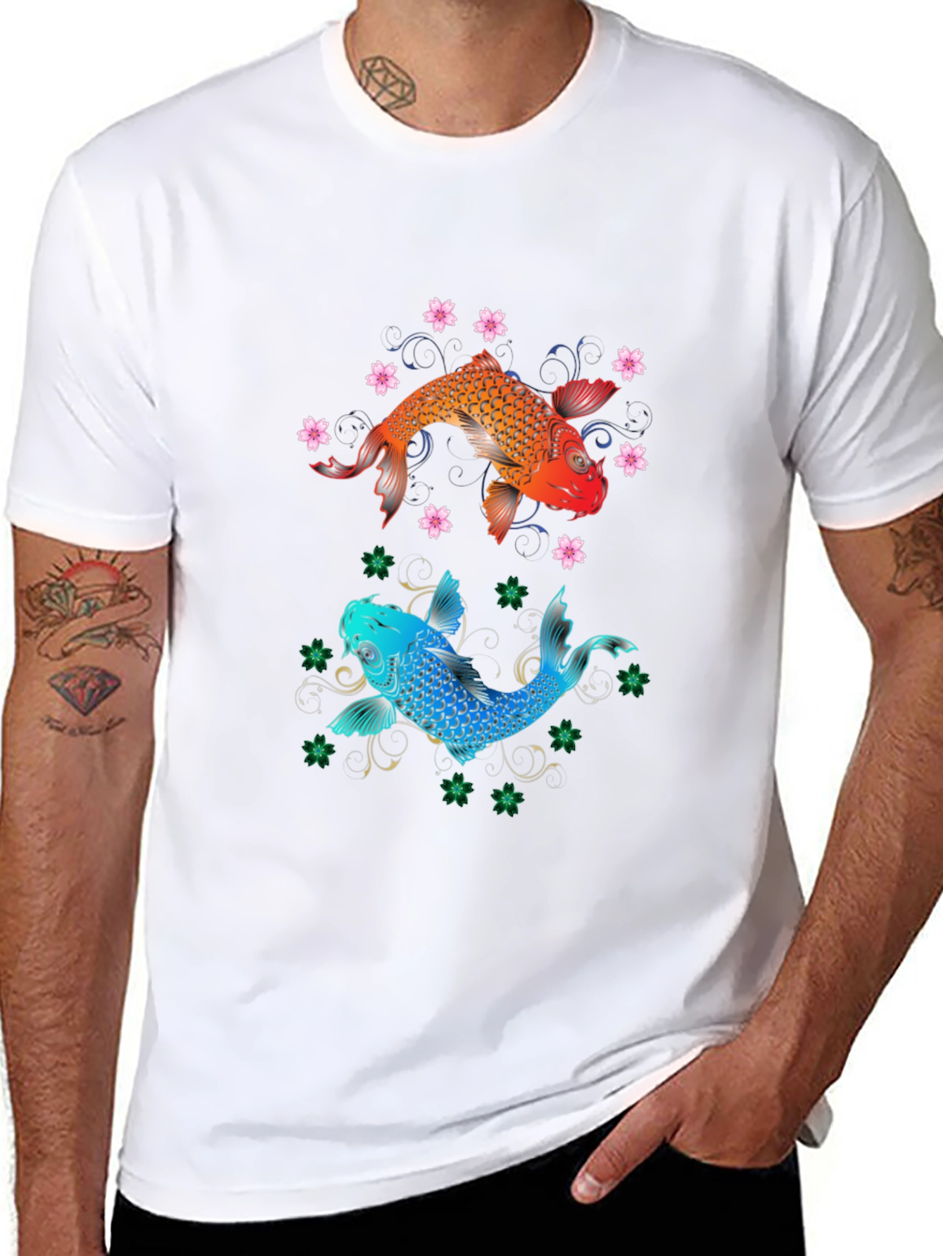 Koi Fish Graphic T-Shirt