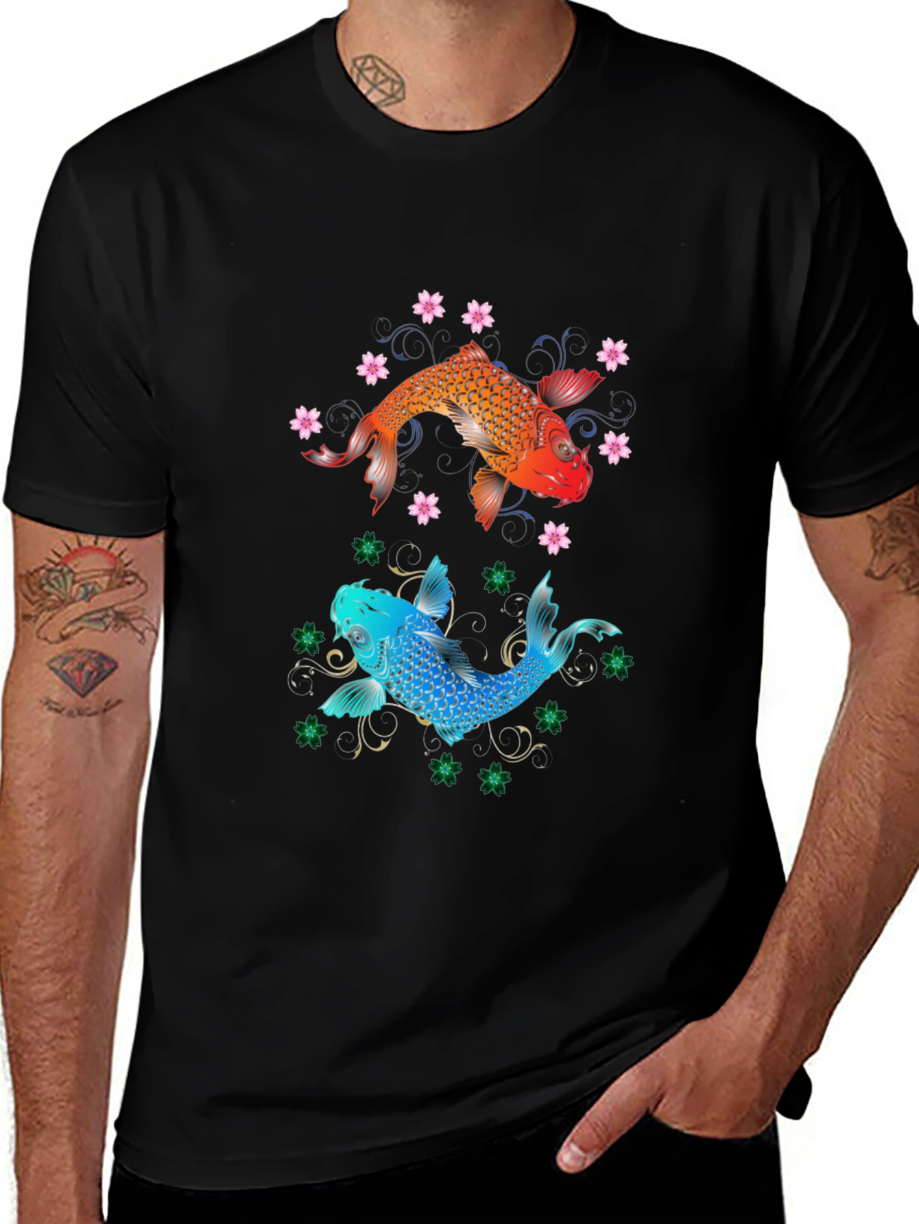 Koi Fish Graphic T-Shirt