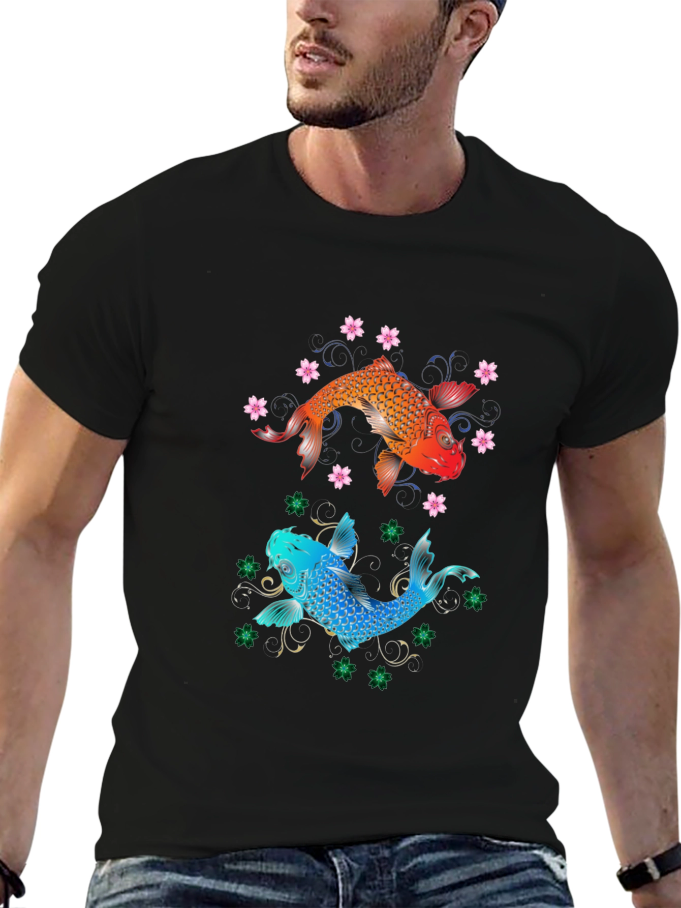 Koi Fish Graphic T-Shirt
