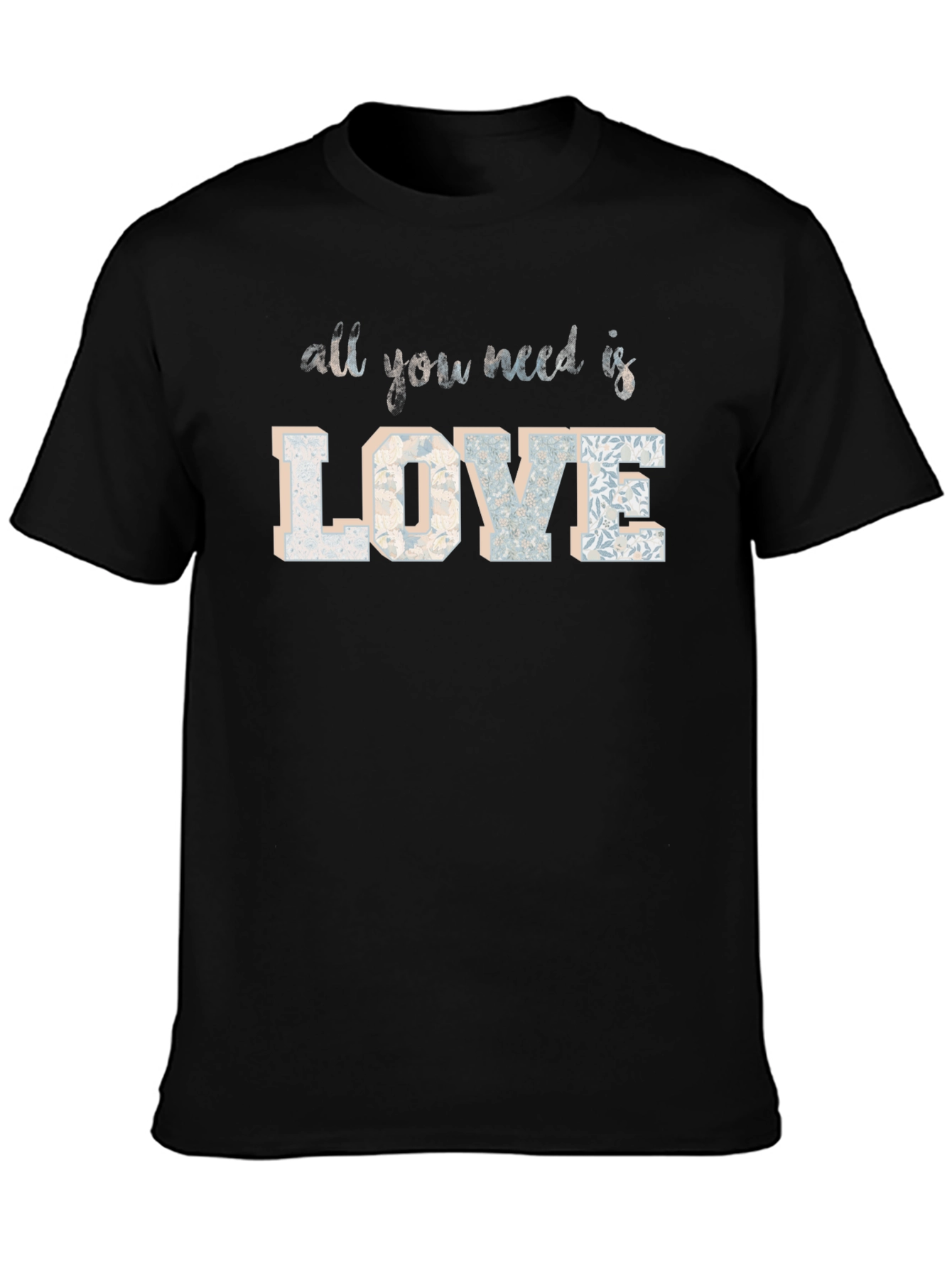 Love Floral Graphic Tee - Stylish Unisex Shirt