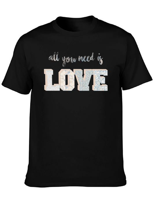 Love Floral Graphic Tee - Stylish Unisex Shirt