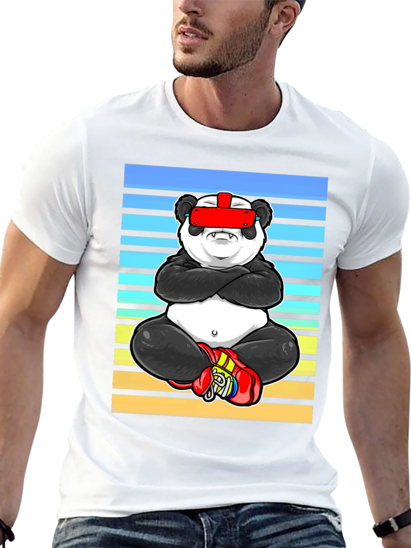 Cool Panda VR Boxing T-Shirt