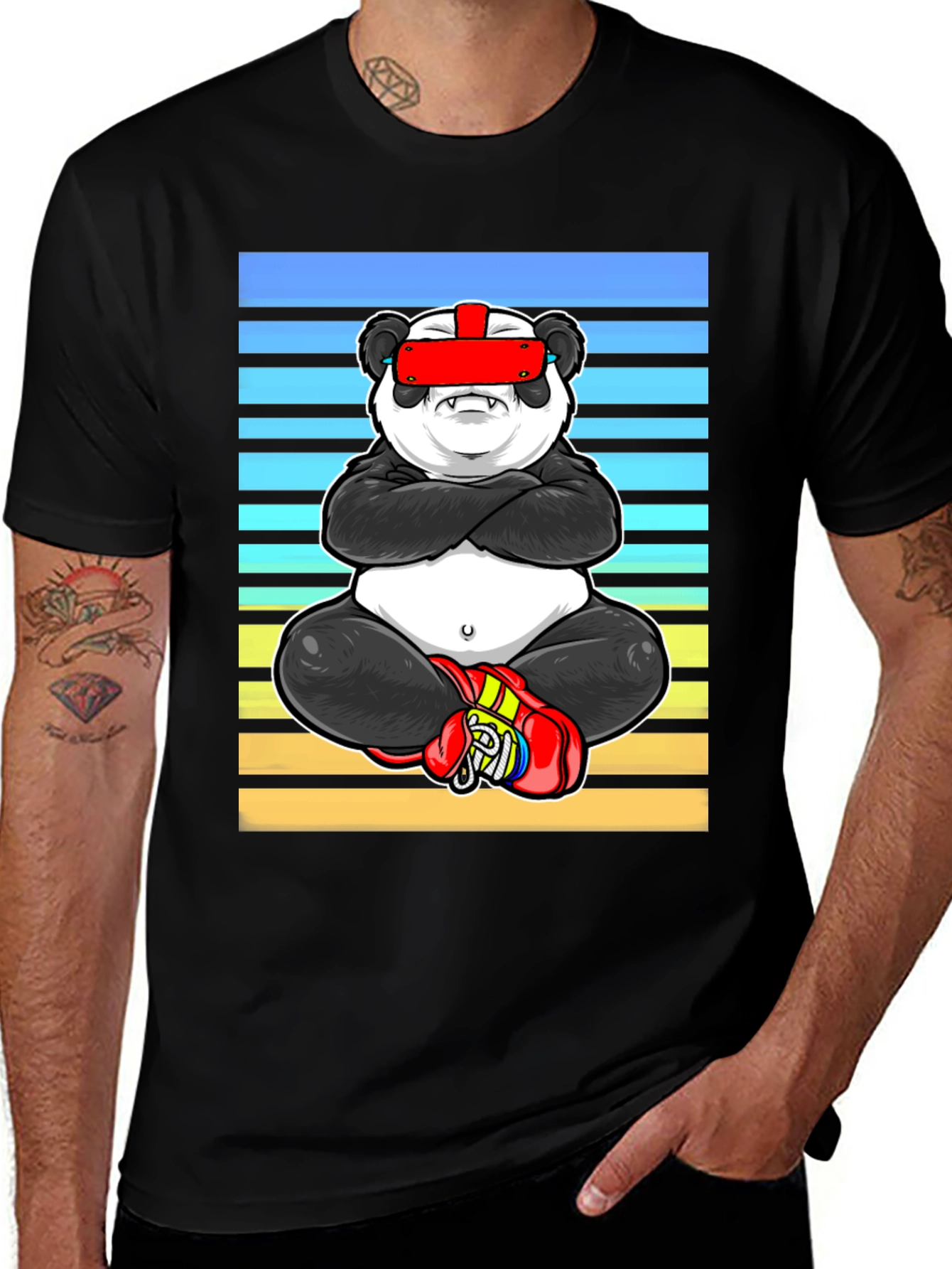 Cool Panda VR Boxing T-Shirt
