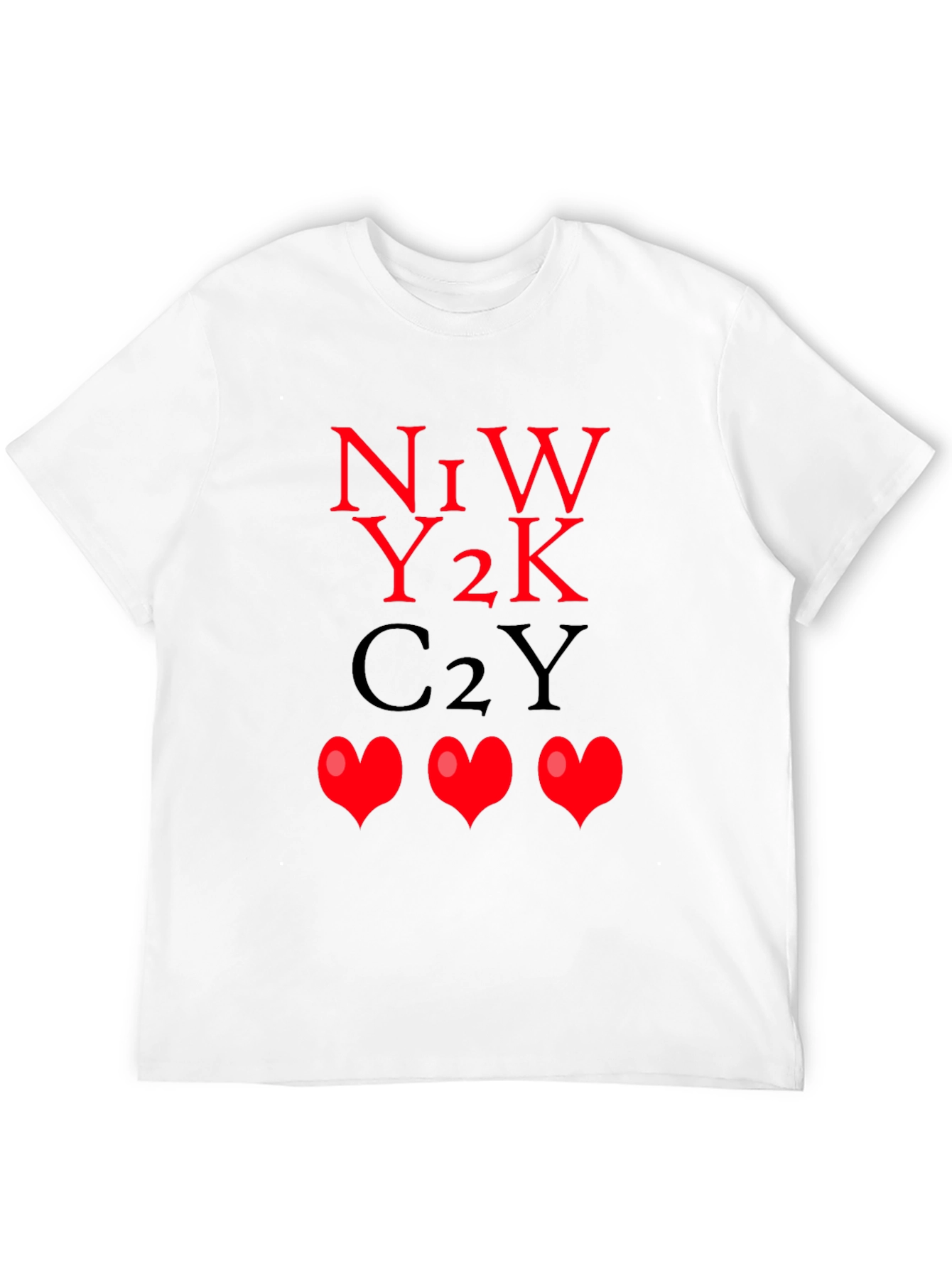 N1W Y2K C2Y Hearts Graphic Tee