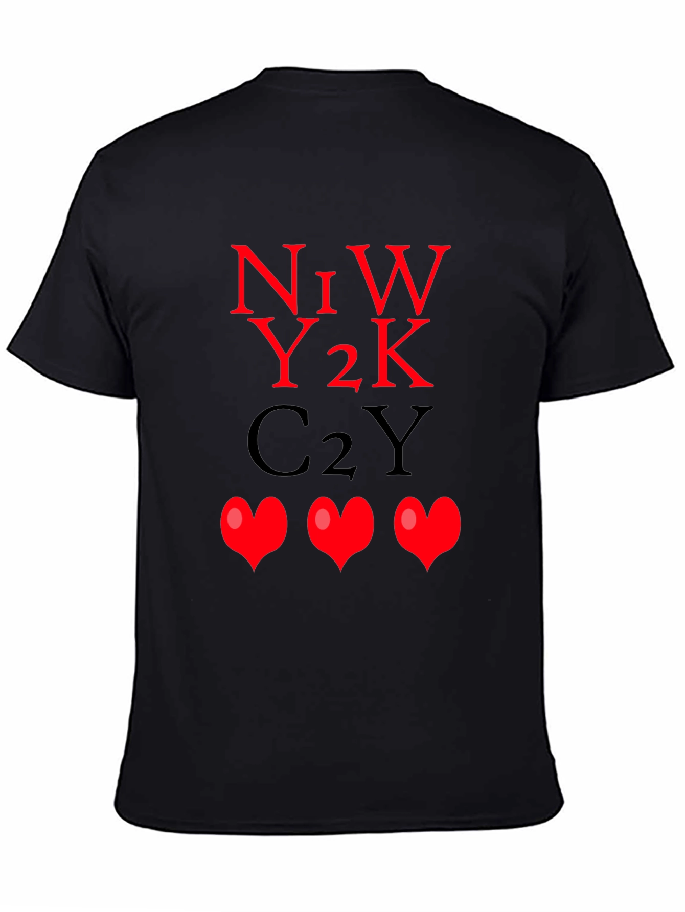N1W Y2K C2Y Hearts Graphic Tee