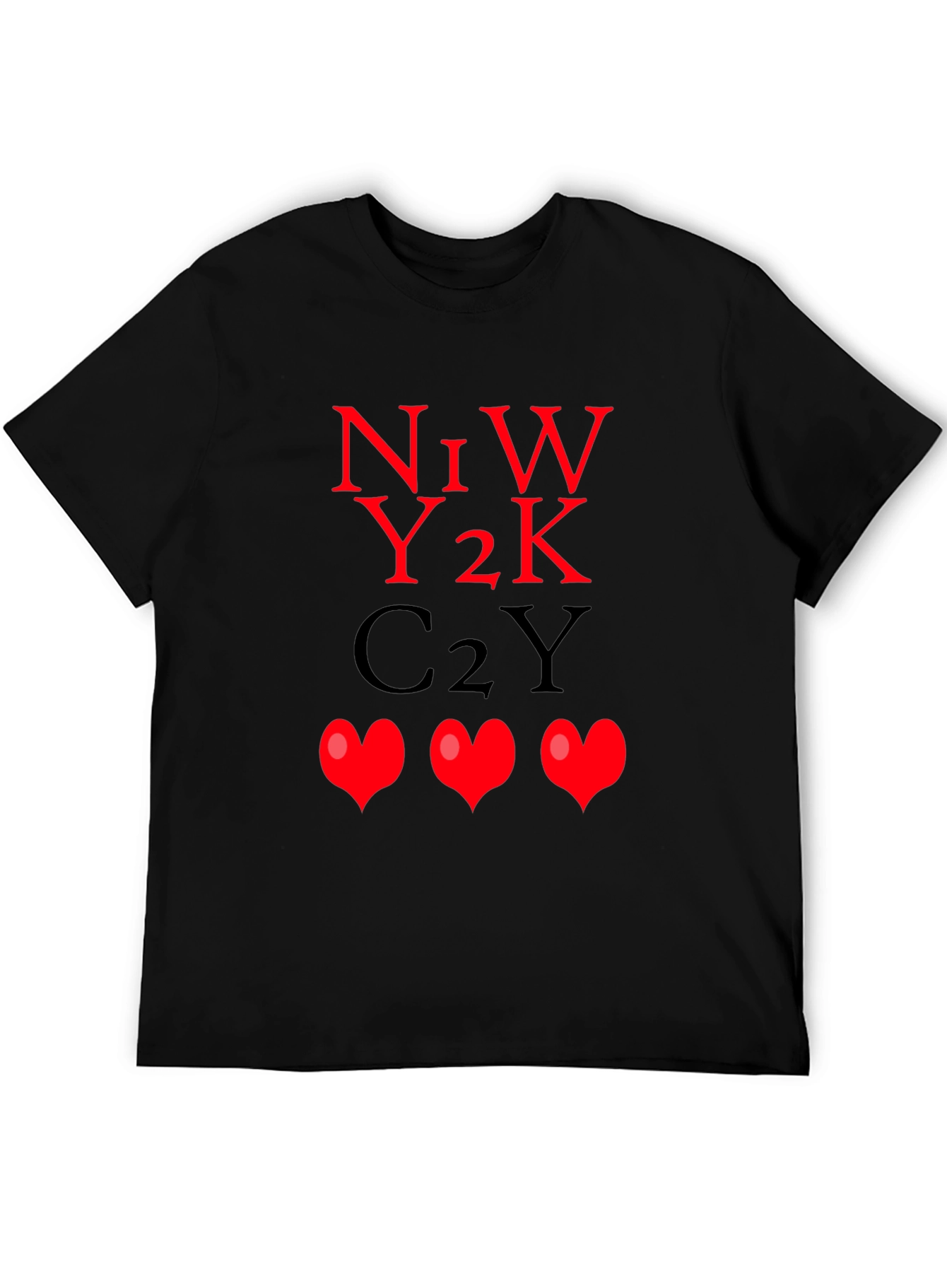 N1W Y2K C2Y Hearts Graphic Tee