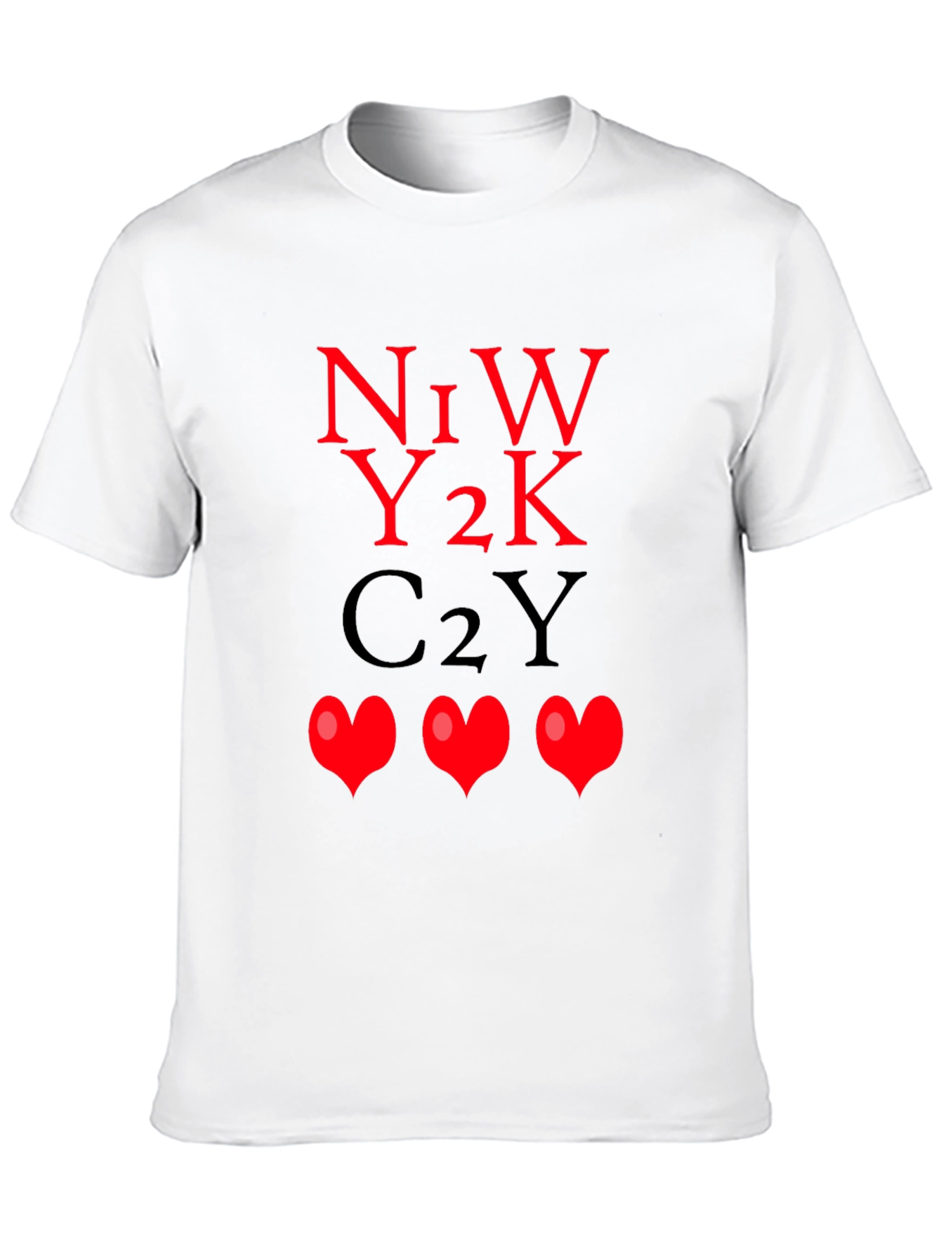 N1W Y2K C2Y Hearts Graphic Tee