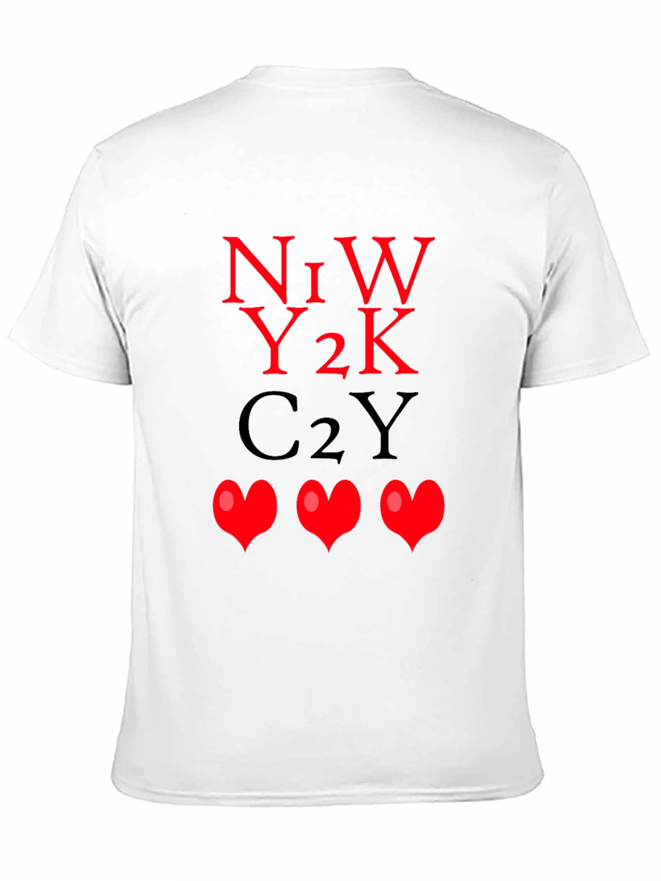 N1W Y2K C2Y Hearts Graphic Tee