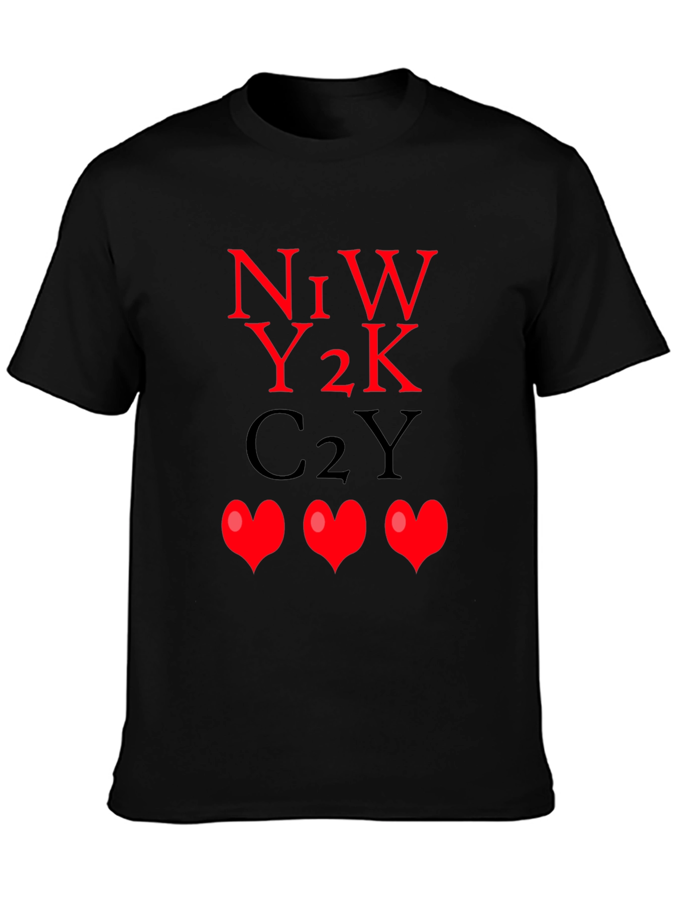 N1W Y2K C2Y Hearts Graphic Tee