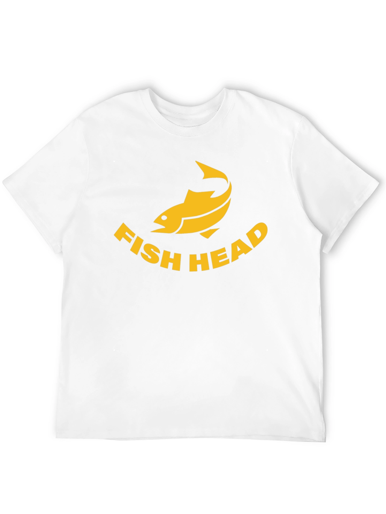 Fish Head Graphic Tee - Black Cotton T-Shirt