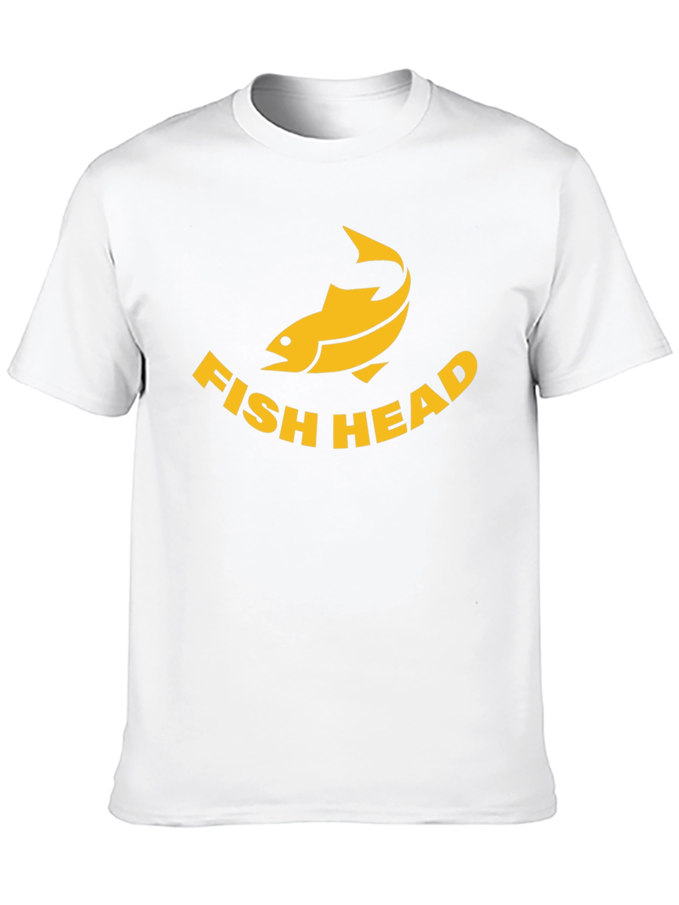 Fish Head Graphic Tee - Black Cotton T-Shirt