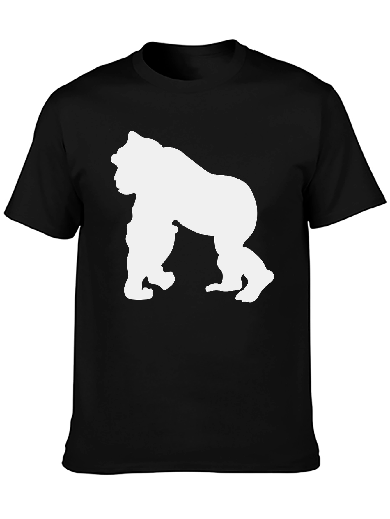 Gorilla Graphic Tee - Mens Black Cotton T-Shirt