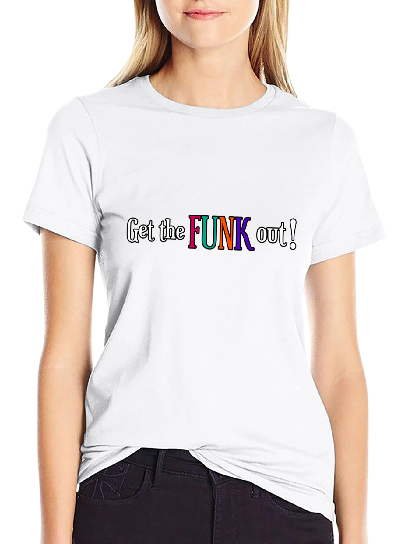 Get the Funk Out Black Graphic Tee