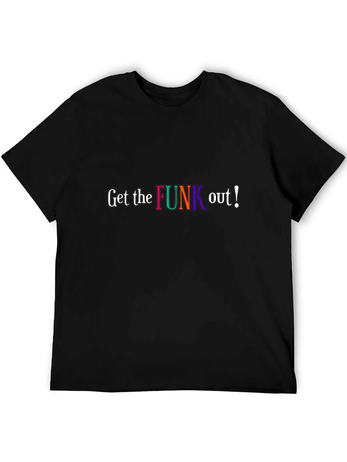Get the Funk Out Black Graphic Tee