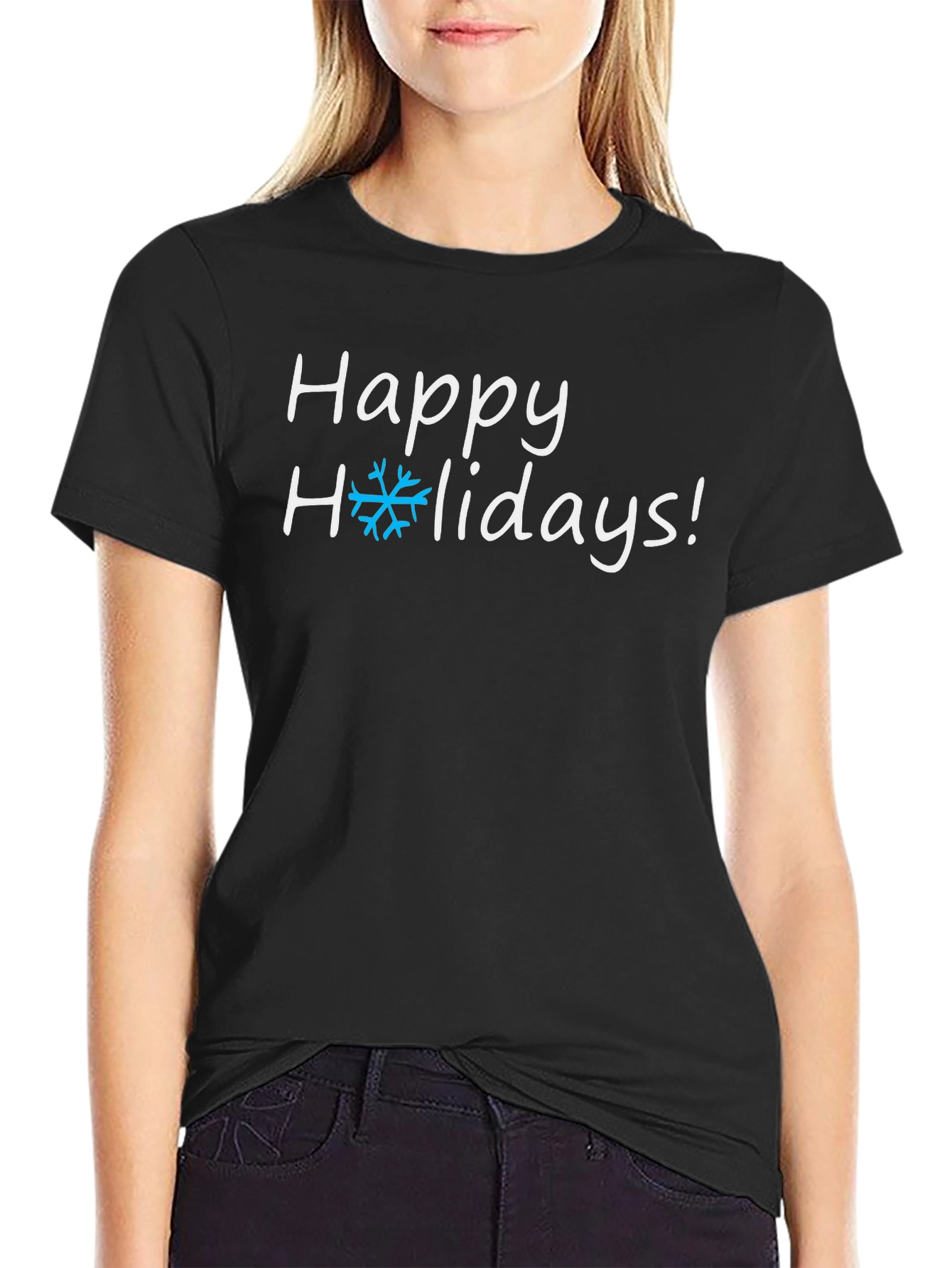 Happy Holidays Graphic T-Shirt - Festive Holiday Apparel