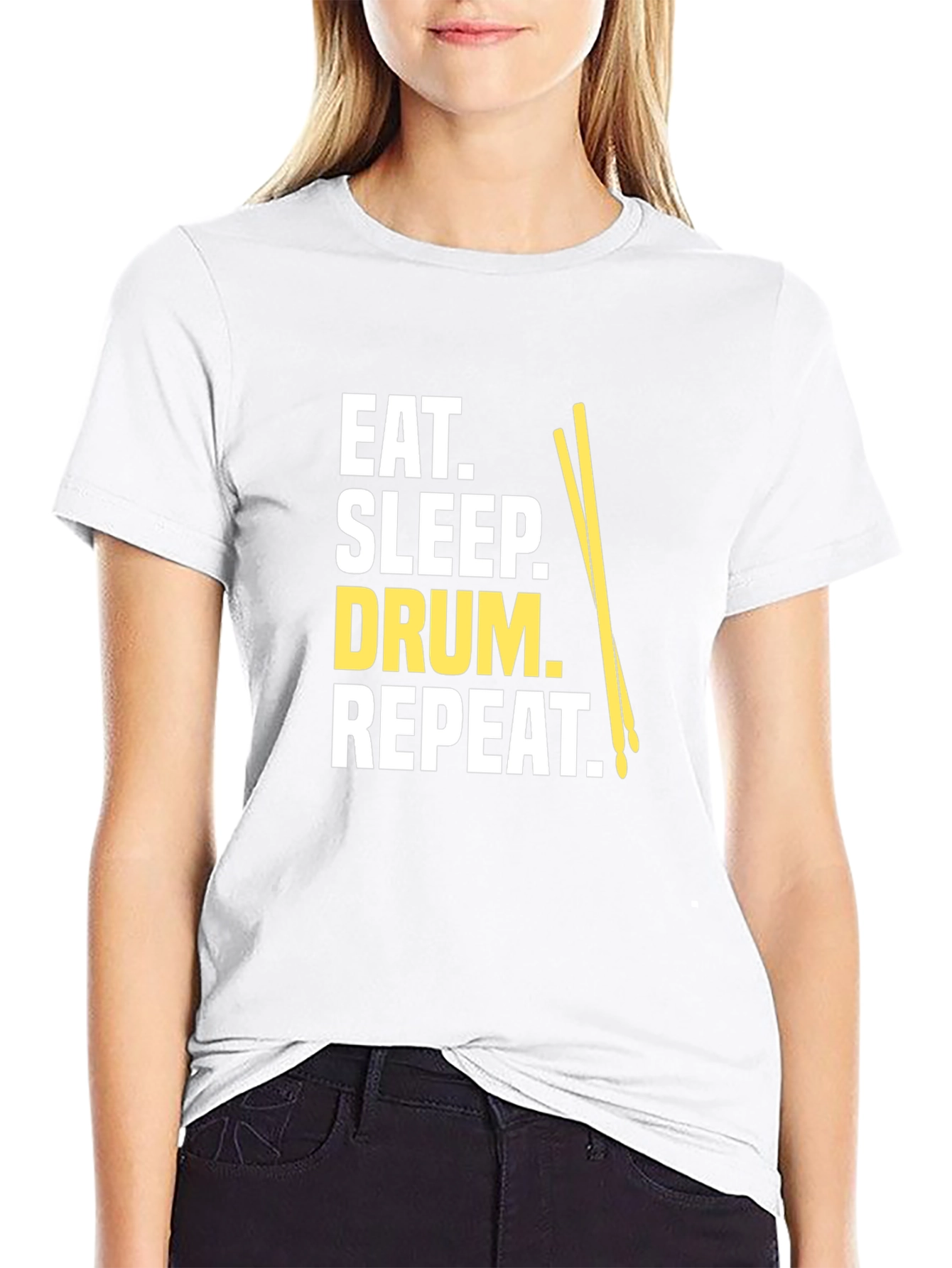 Eat Sleep Drum Repeat T-Shirt - Musician Tee