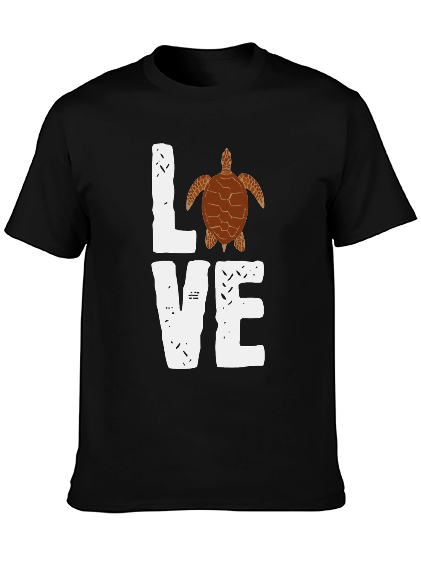 Love Sea Turtle Graphic Tee - Black Casual Shirt